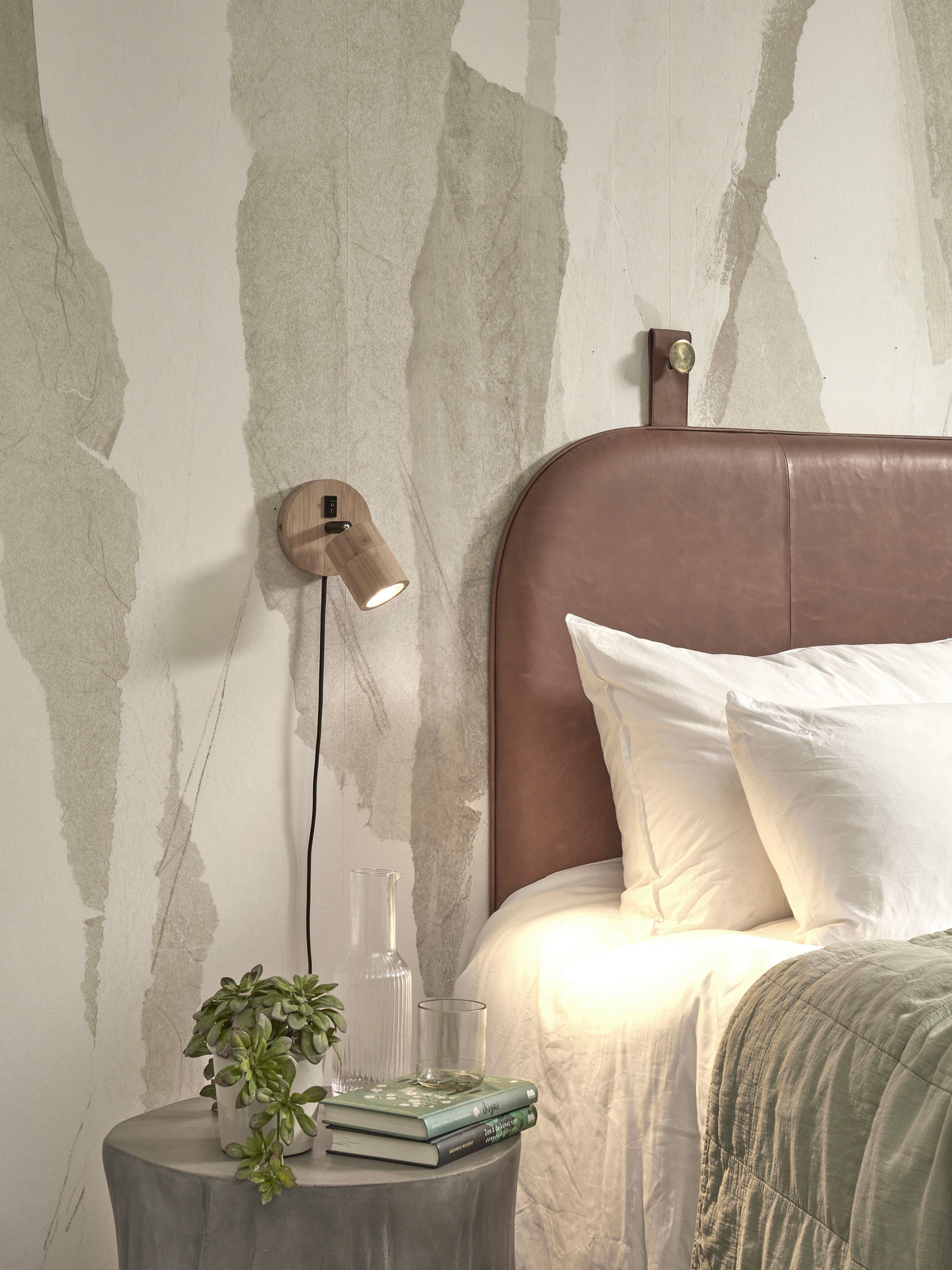 GOOD&MOJO Wandlamp 'Java' Spot, Bamboe, kleur Naturel