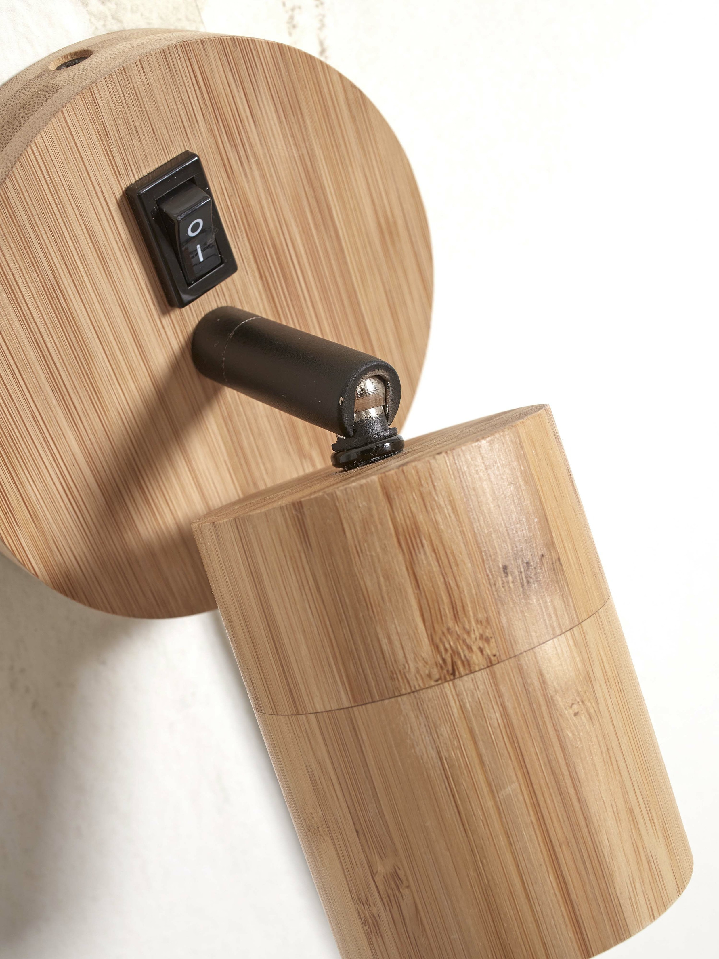 GOOD&MOJO Wandlamp 'Java' Spot, Bamboe, kleur Naturel