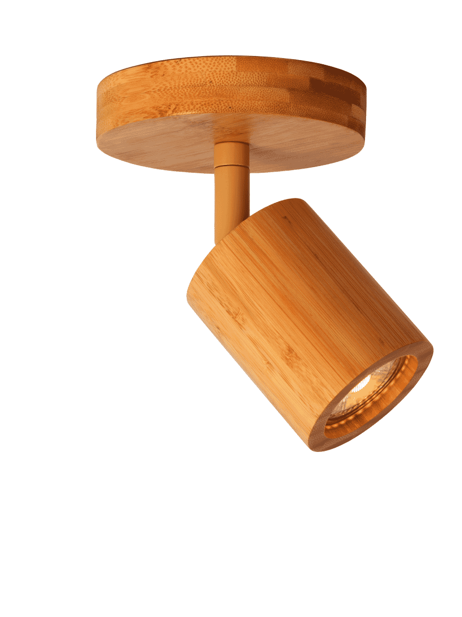 GOOD&MOJO Plafondlamp 'Java' Spot, Bamboe, kleur Naturel