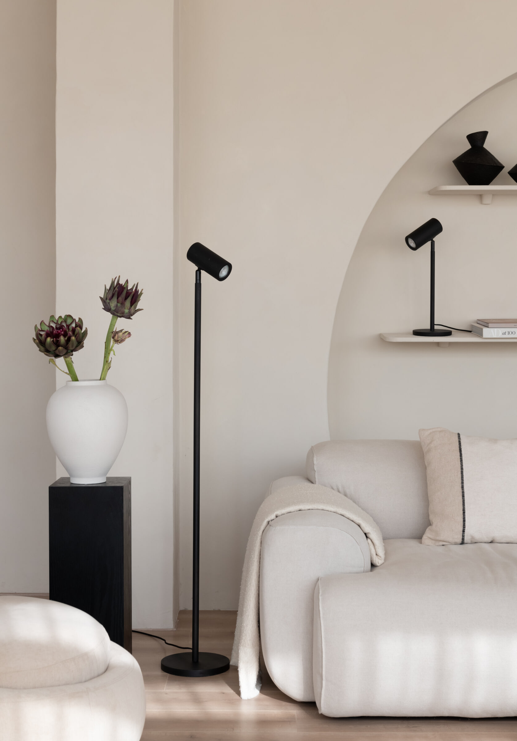 GOOD&MOJO Vloerlamp 'Java' Bamboe, 141cm, kleur Zwart