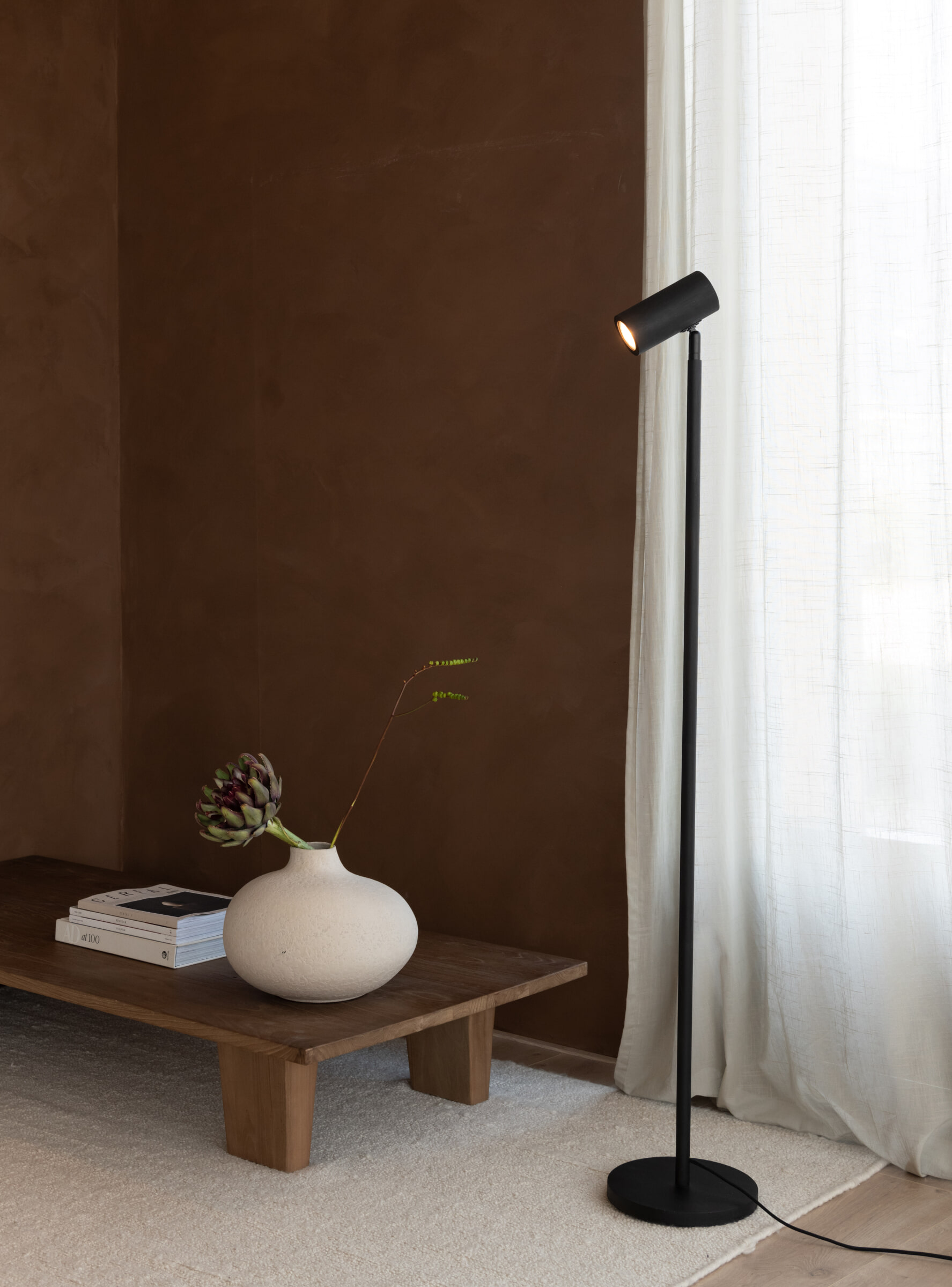 GOOD&MOJO Vloerlamp 'Java' Bamboe, 141cm, kleur Zwart