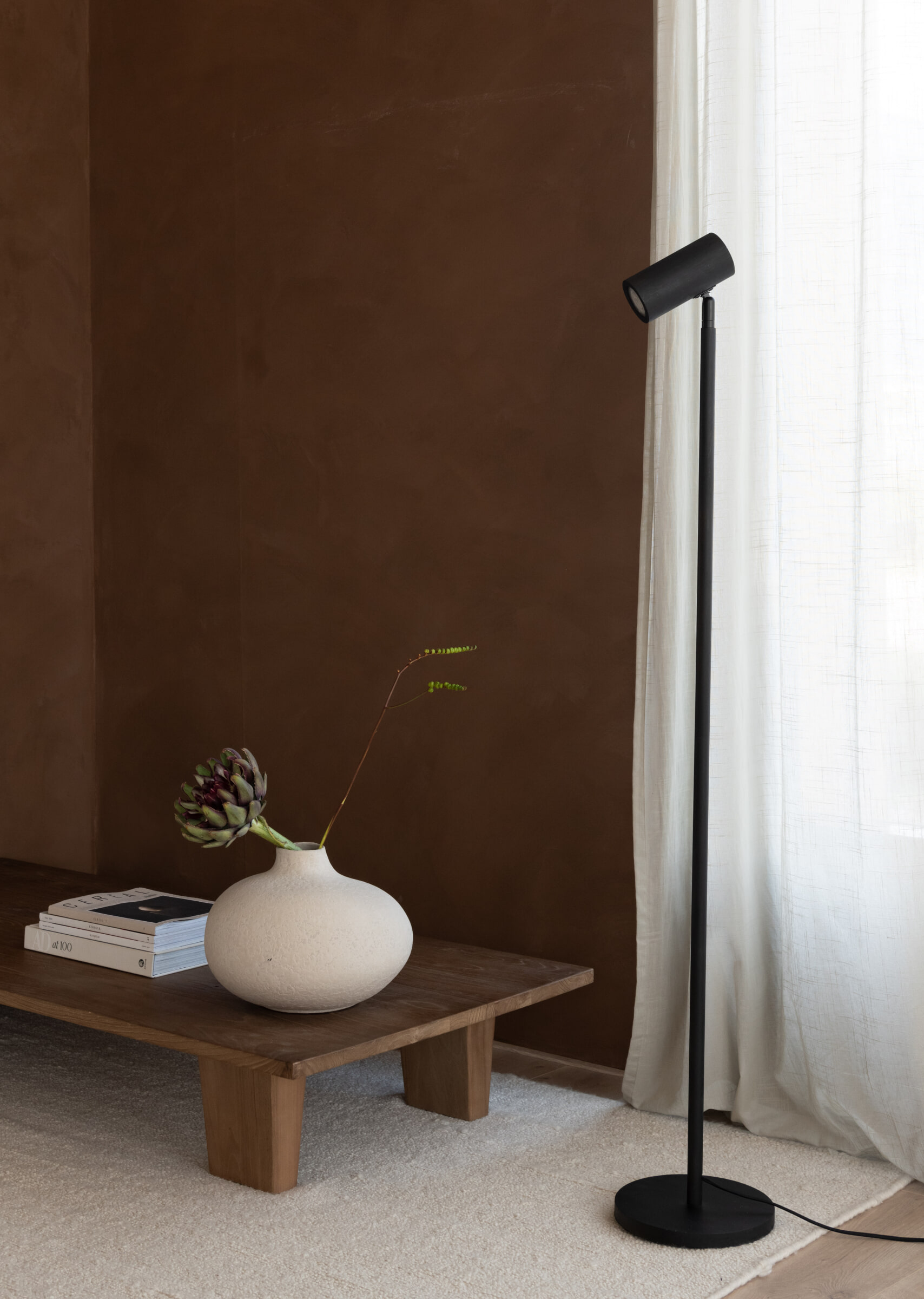 GOOD&MOJO Vloerlamp 'Java' Bamboe, 141cm, kleur Zwart