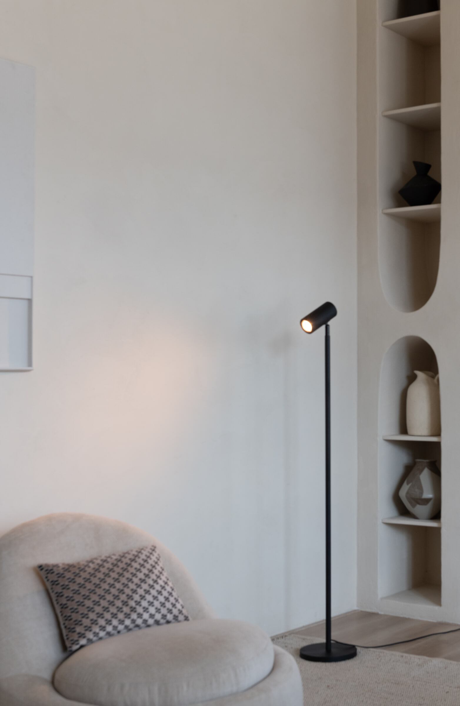 GOOD&MOJO Vloerlamp 'Java' Bamboe, 141cm, kleur Zwart