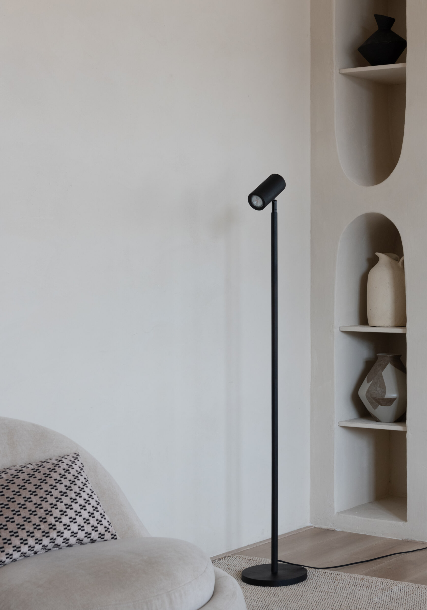 GOOD&MOJO Vloerlamp 'Java' Bamboe, 141cm, kleur Zwart