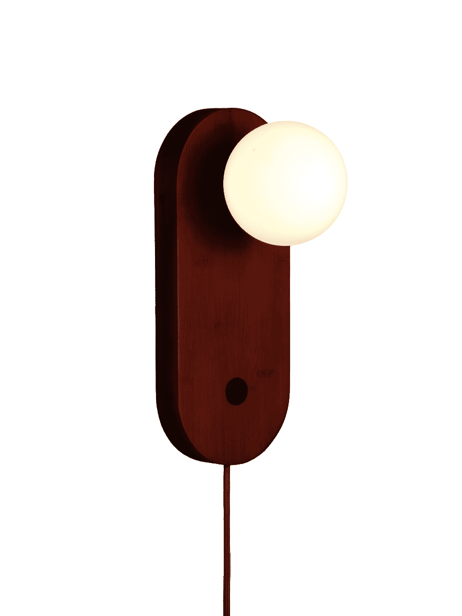 GOOD&MOJO Wandlamp Java Bamboe en glas - Bruin
