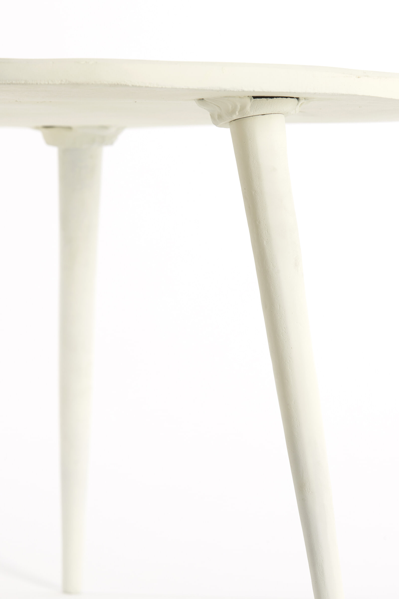 Light & Living Ronde Bijzettafel 'Babina' 59cm, kleur Crème