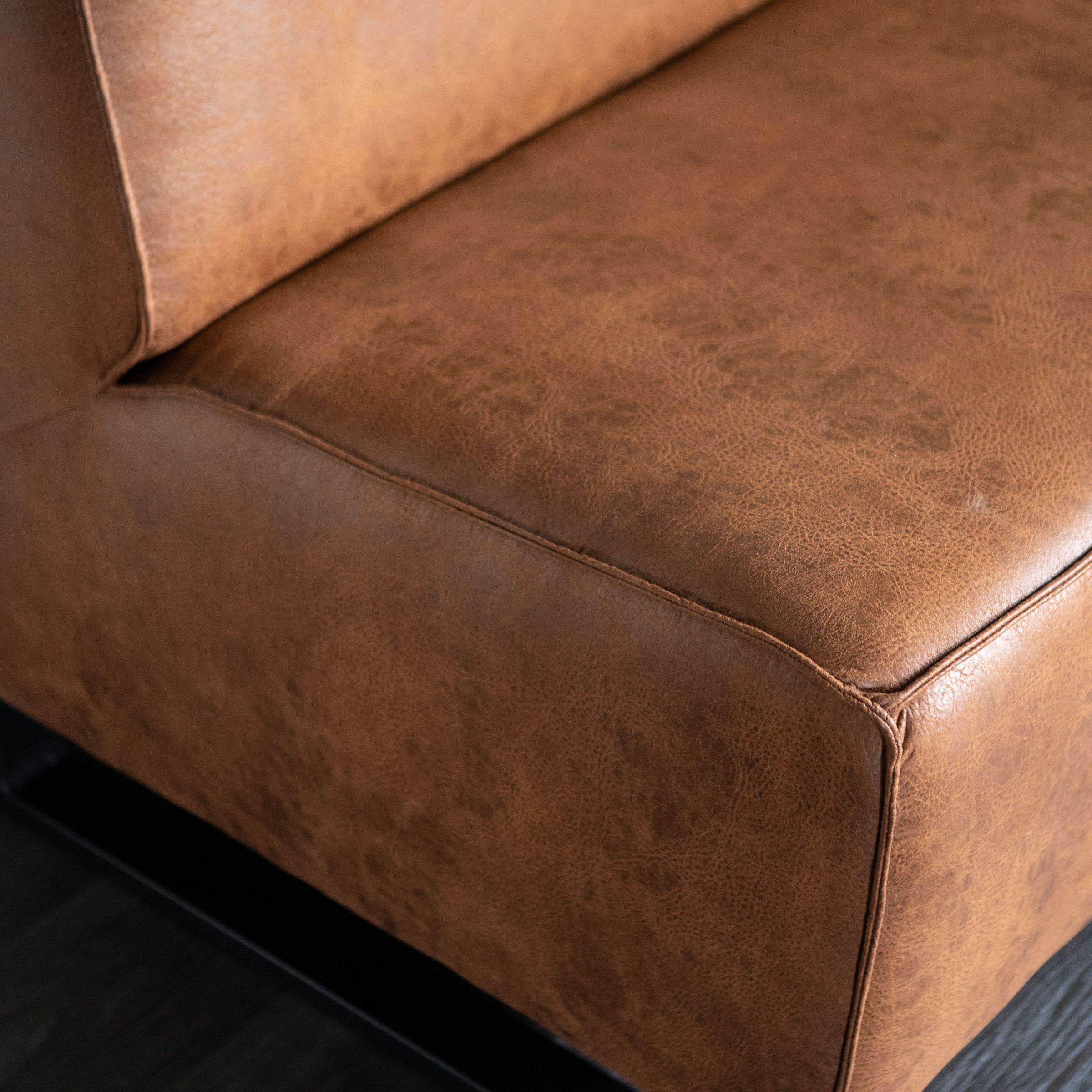 Sevn Eetkamerbank 'Jelle' 250cm, kleur cognac