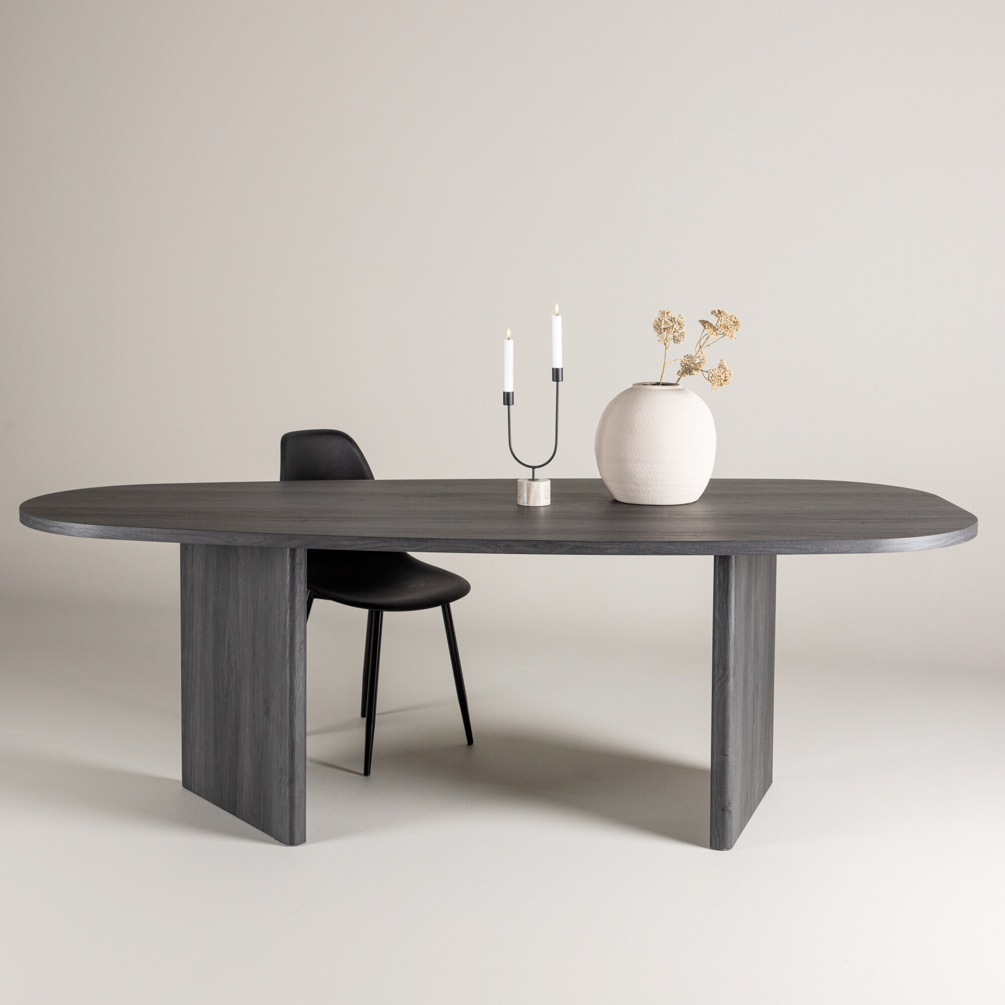 Nohr Organische Eettafel Jenea Zwart MDF, 220 x 100cm