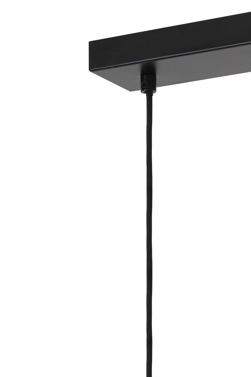 Light & Living Hanglamp 'Lekar' 3-Lamps, Antiek Brons/Smoke