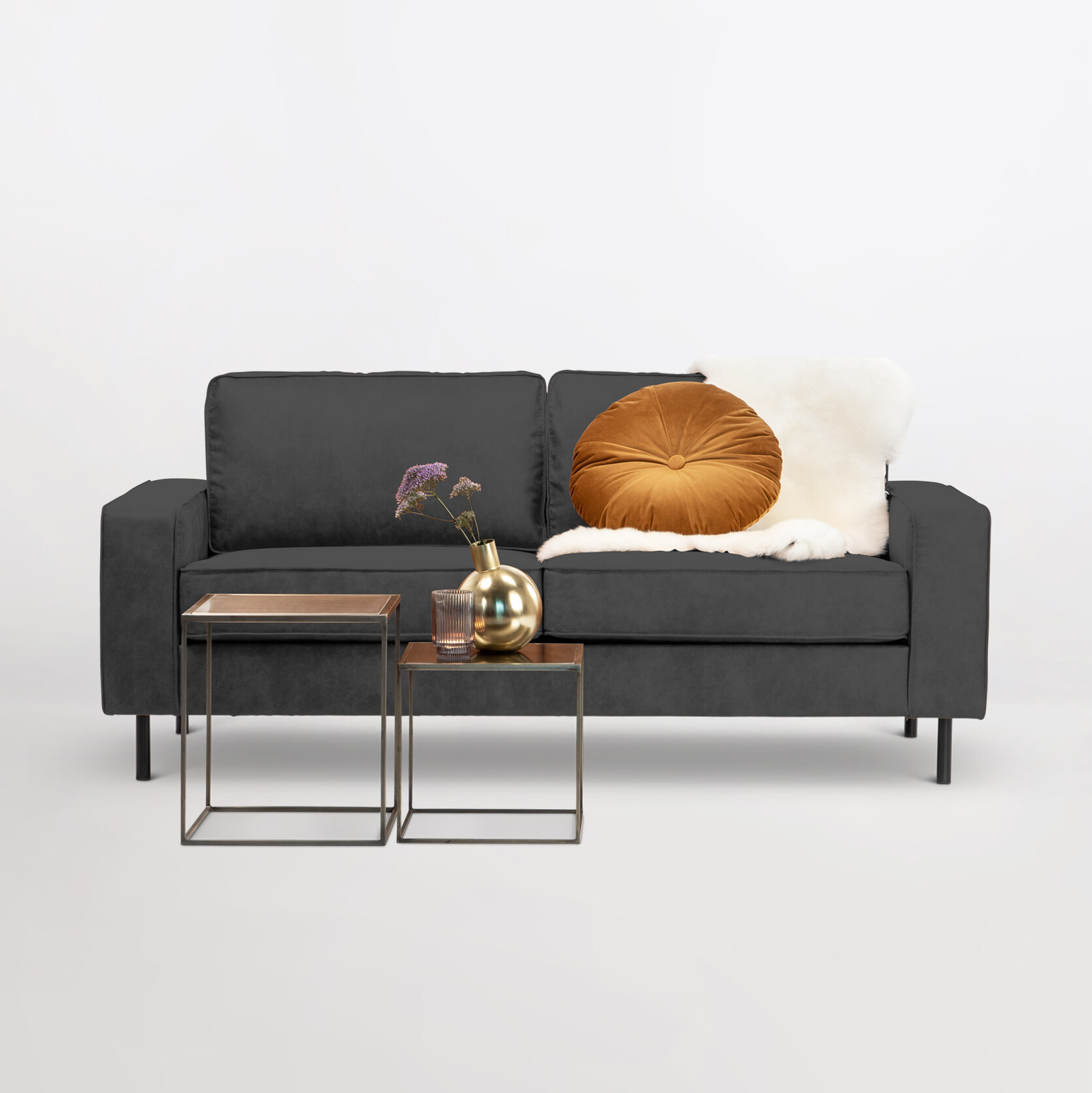 Sohome 2,5-zits Bank 'Maya' Kleur Antraciet Sohome 2,5-zits Bank 'Maya' Kleur Antraciet