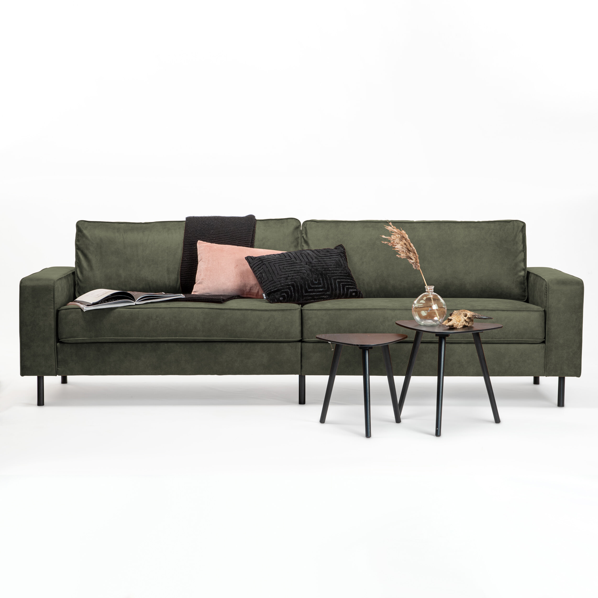Sohome 3,5-zits Bank 'Maya' Kleur Groen Sohome 3,5-zits Bank 'Maya' Kleur Groen