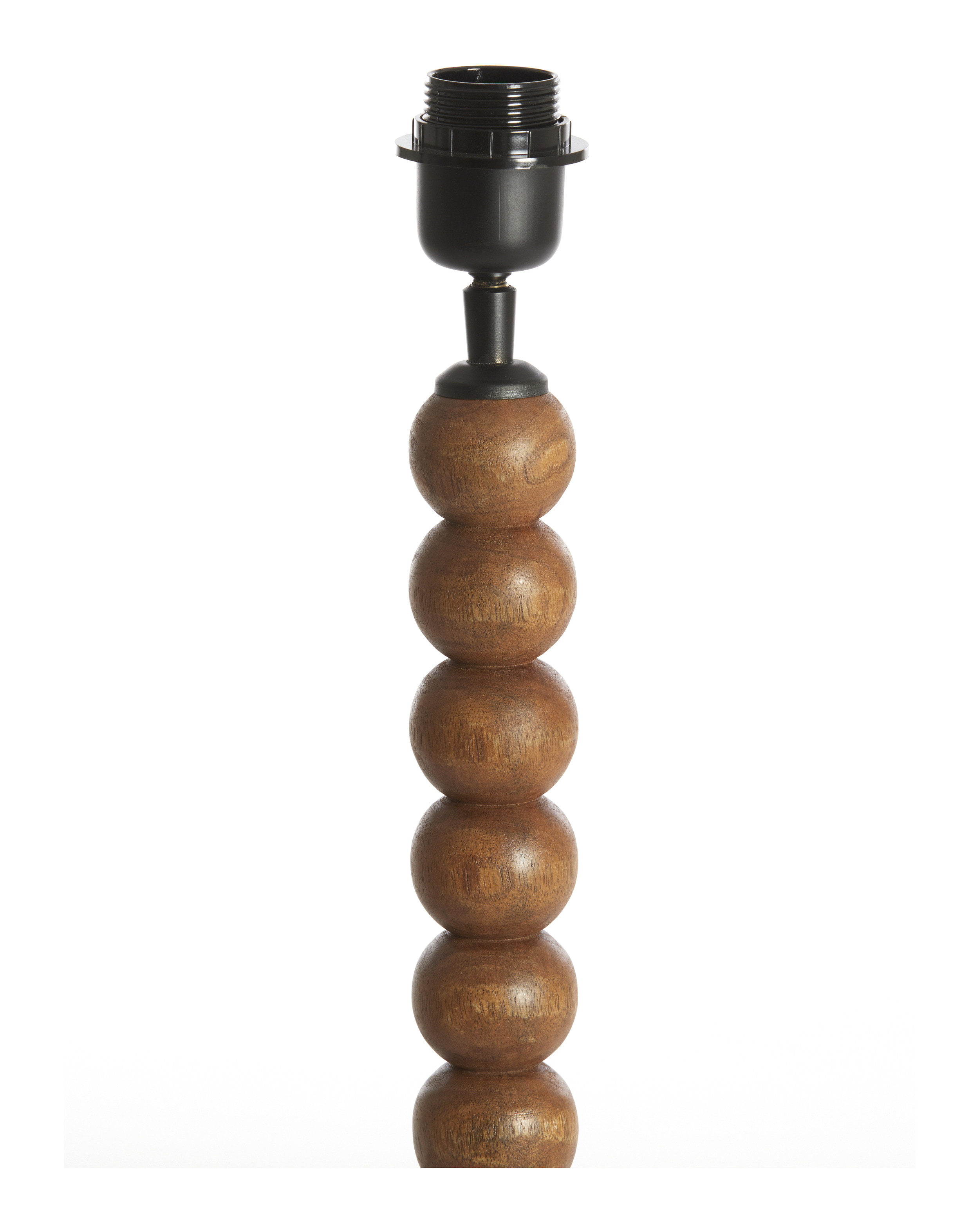 Light & Living Tafellamp 'Veglio' Mangohout, 40cm, kleur Bruin (excl. kap)