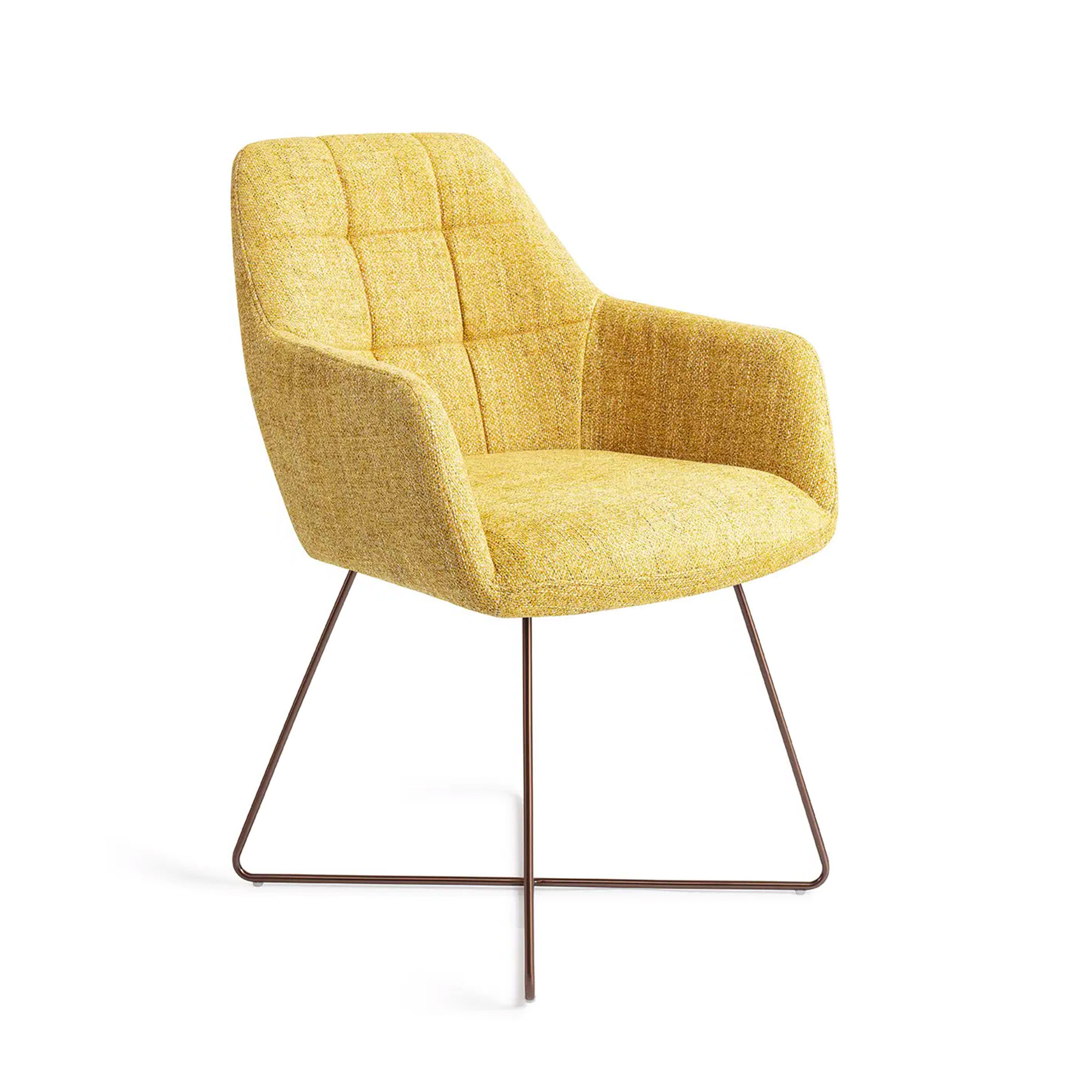 Jesper Home Eetkamerstoel Noto Cross Rose Gold - Bumble Bee
