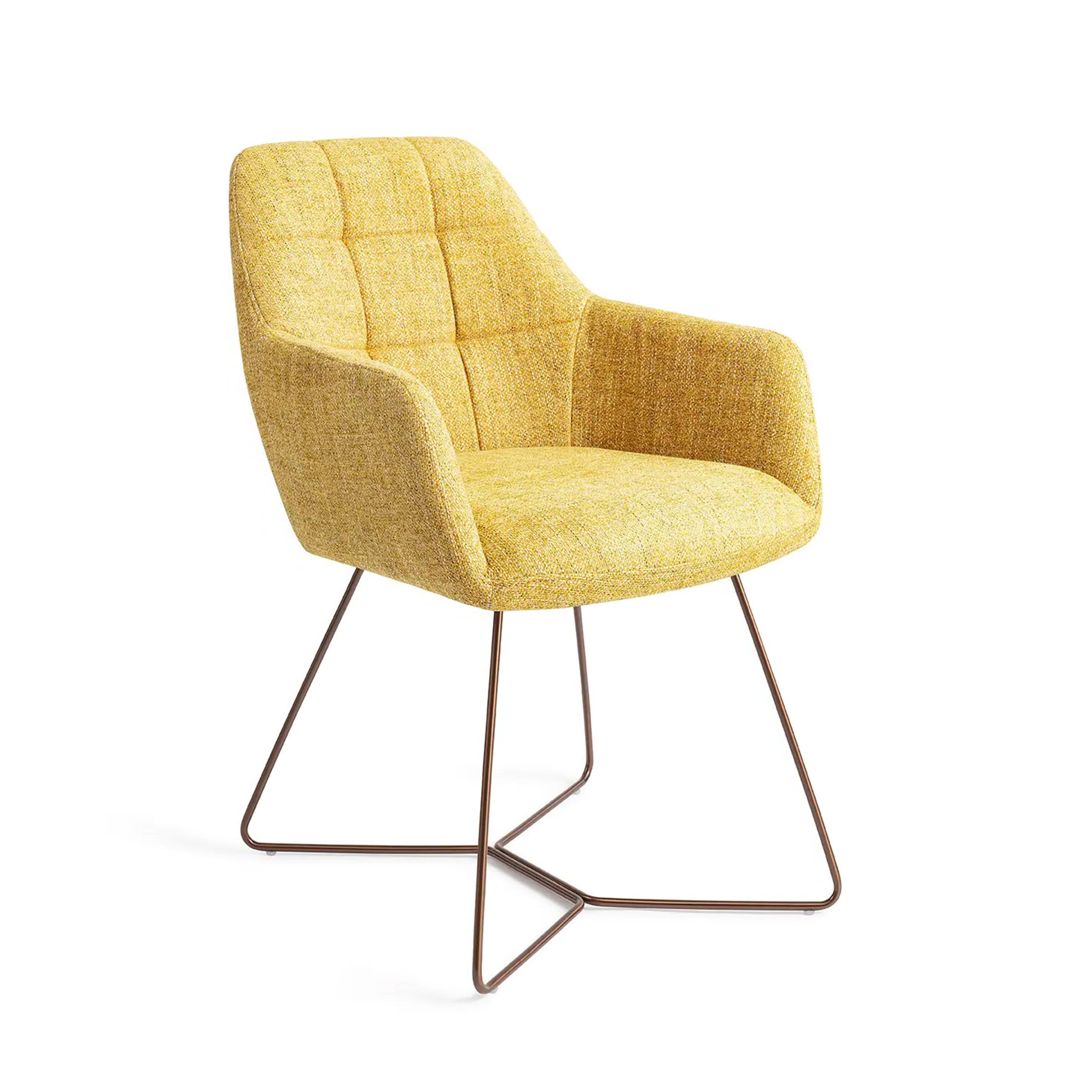 Jesper Home Eetkamerstoel Noto Beehive Rose Gold - Bumble Bee