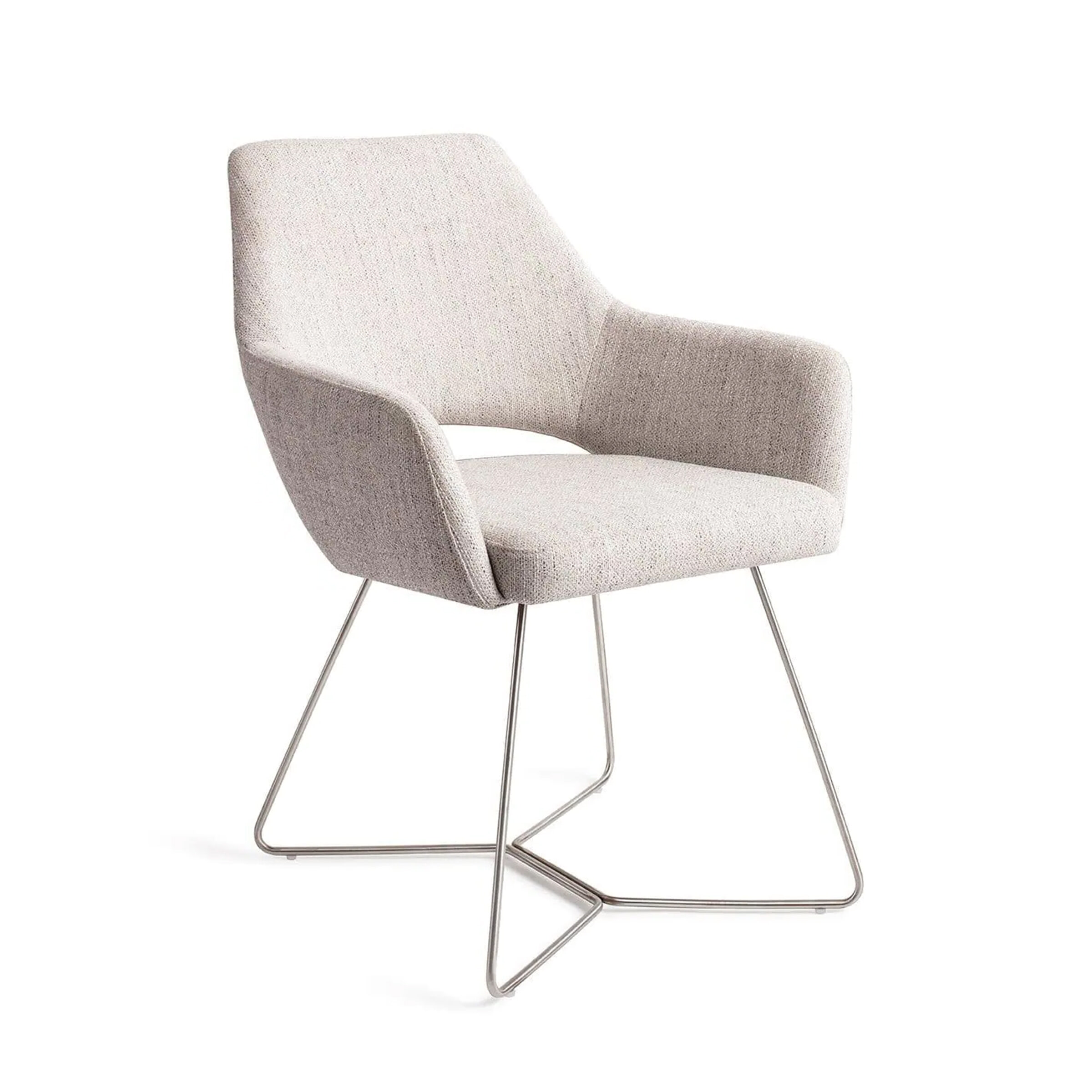 Jesper Home Eetkamerstoel Yanai Beehive Steel - Pigeon