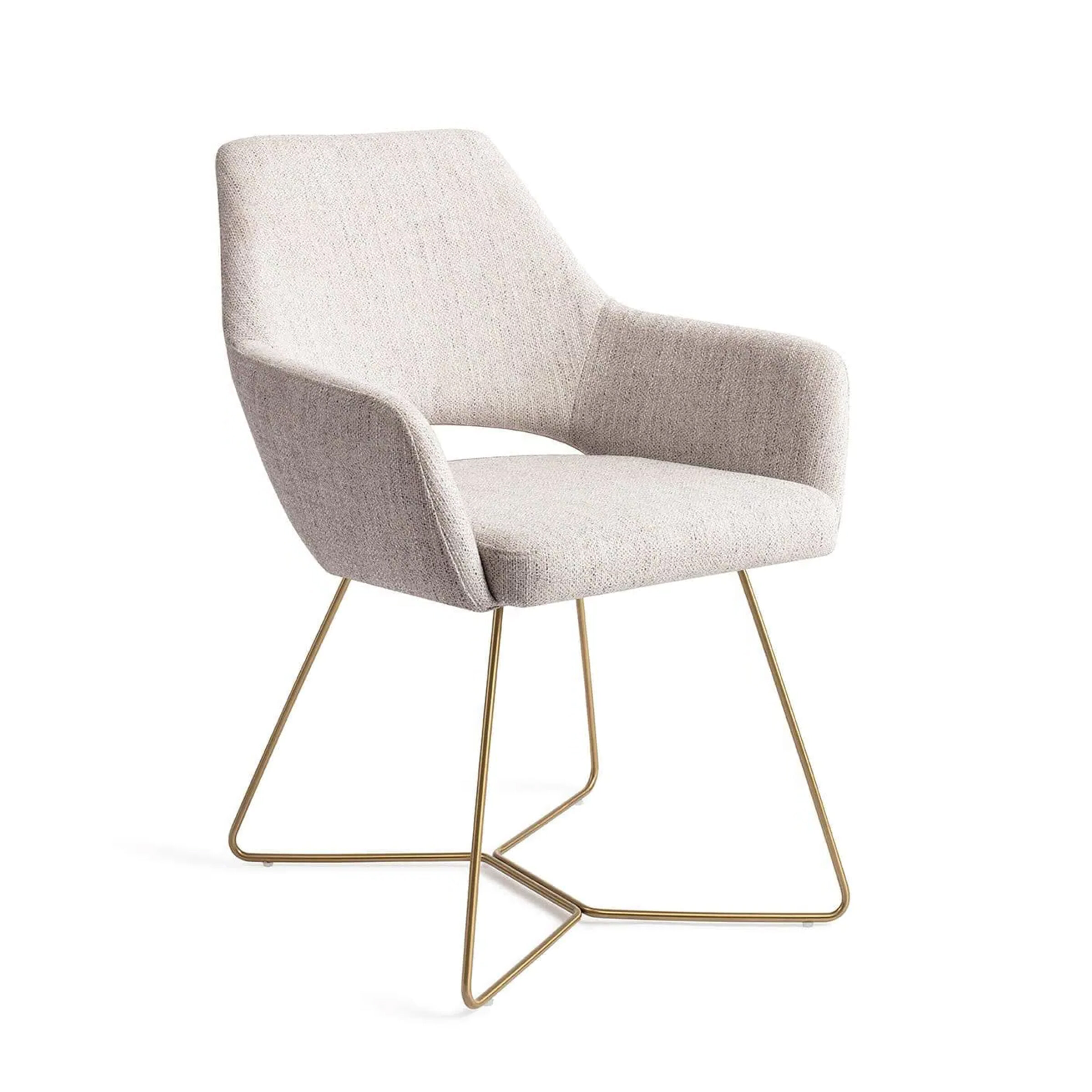 Jesper Home Eetkamerstoel Yanai Beehive Gold - Pigeon