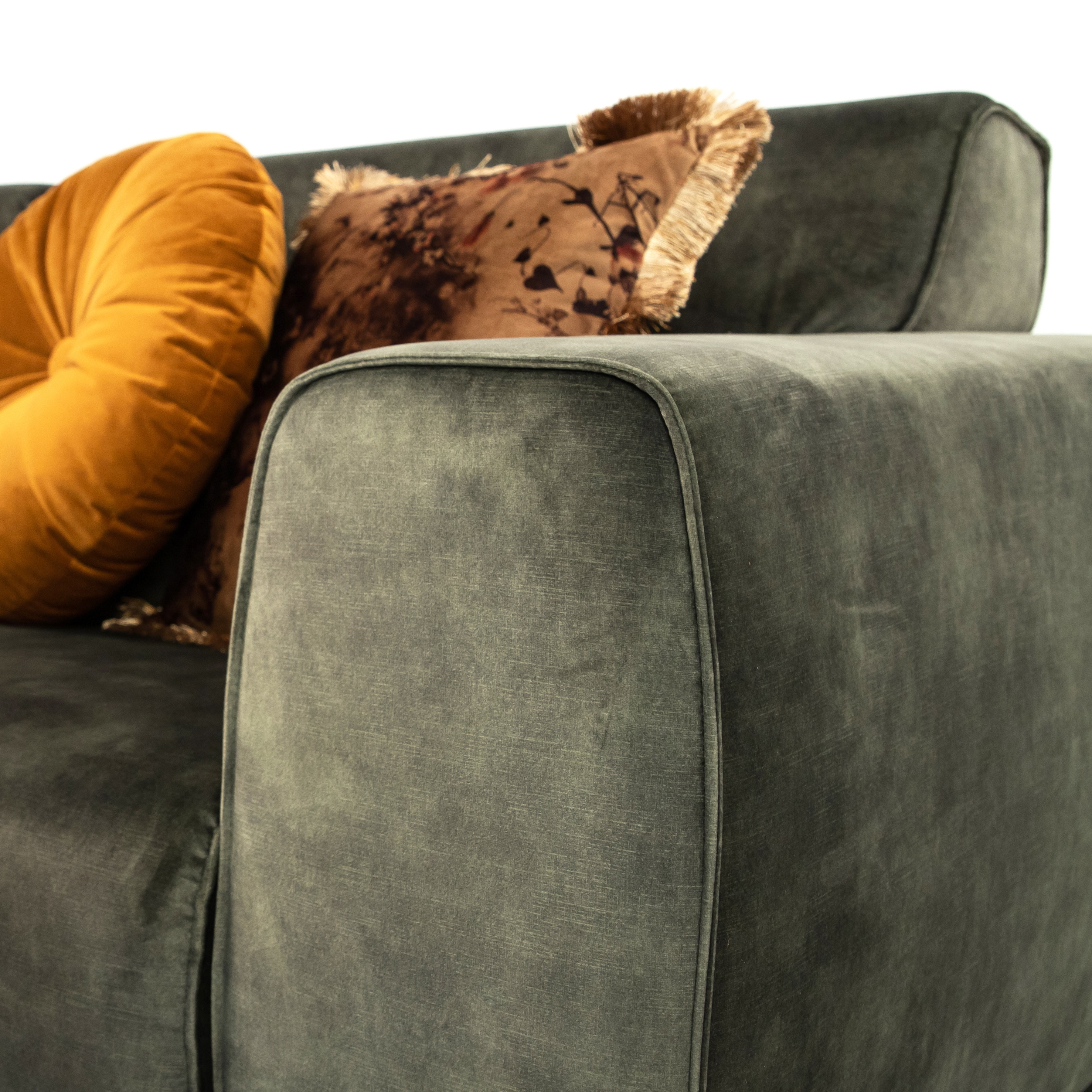 Sohome 3-zits Bank 'Jill' Velvet, kleur groen