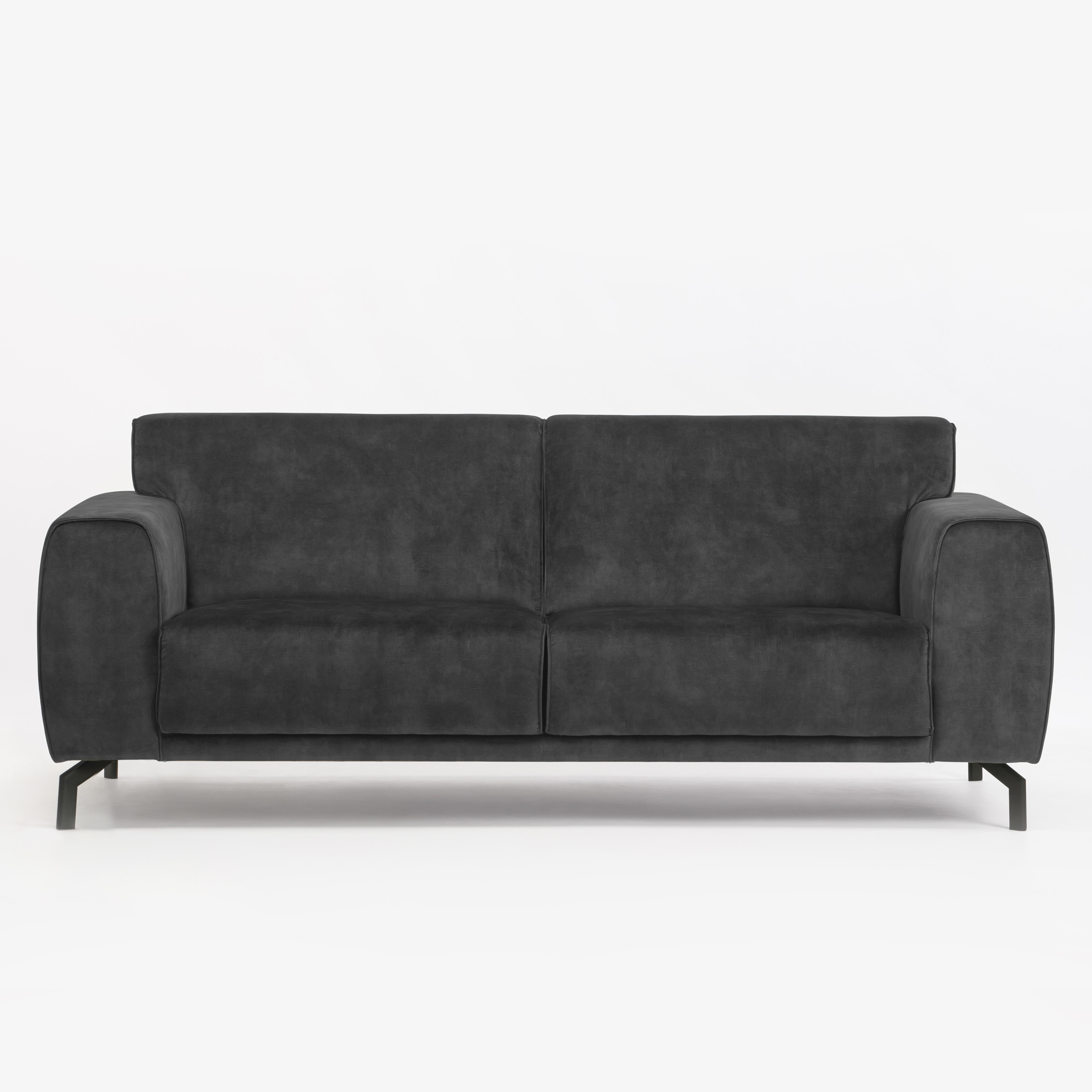Sohome 3-zits Bank 'Jill' Velvet, kleur antraciet