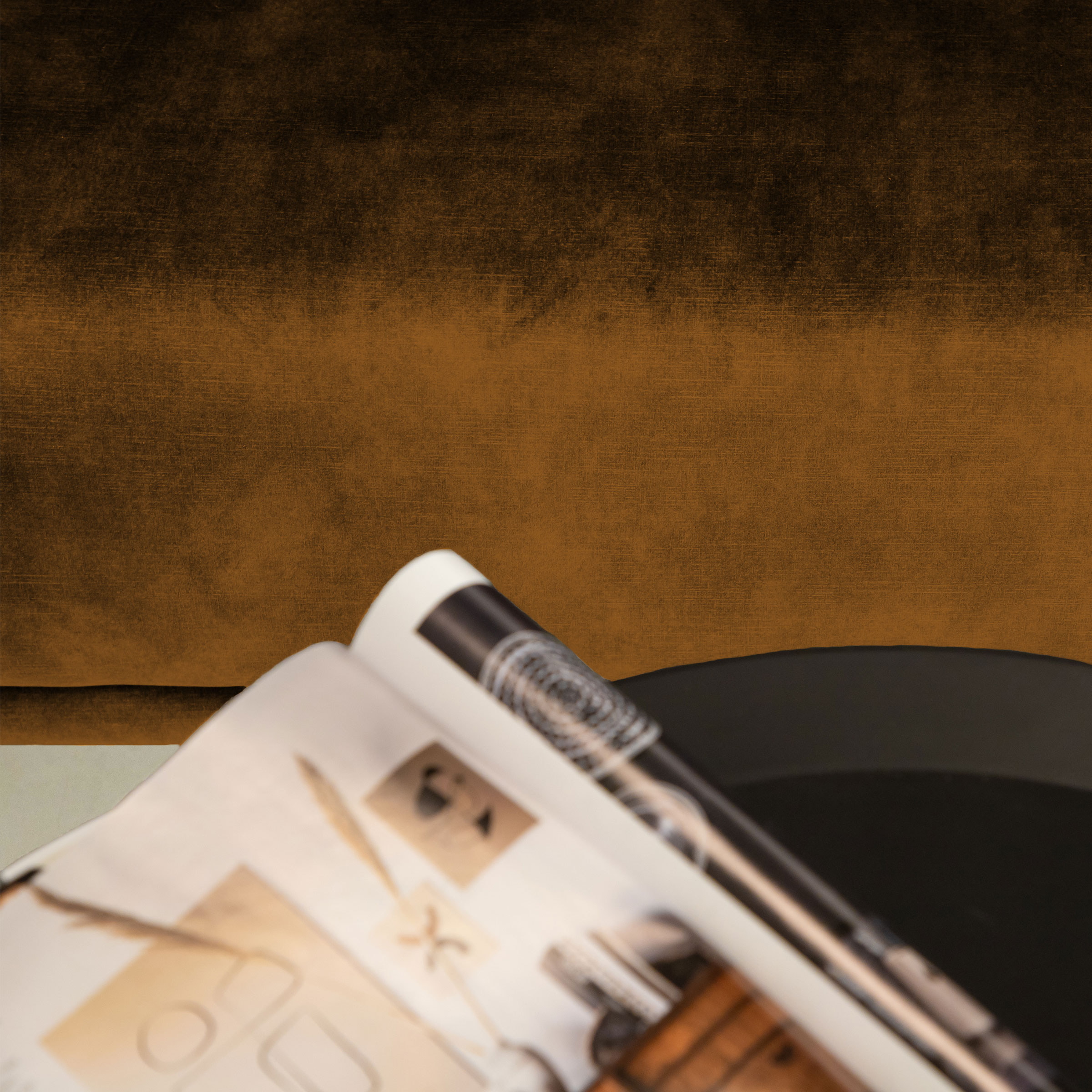 Sohome 4-zits Bank 'Jill' Velvet, kleur cognac