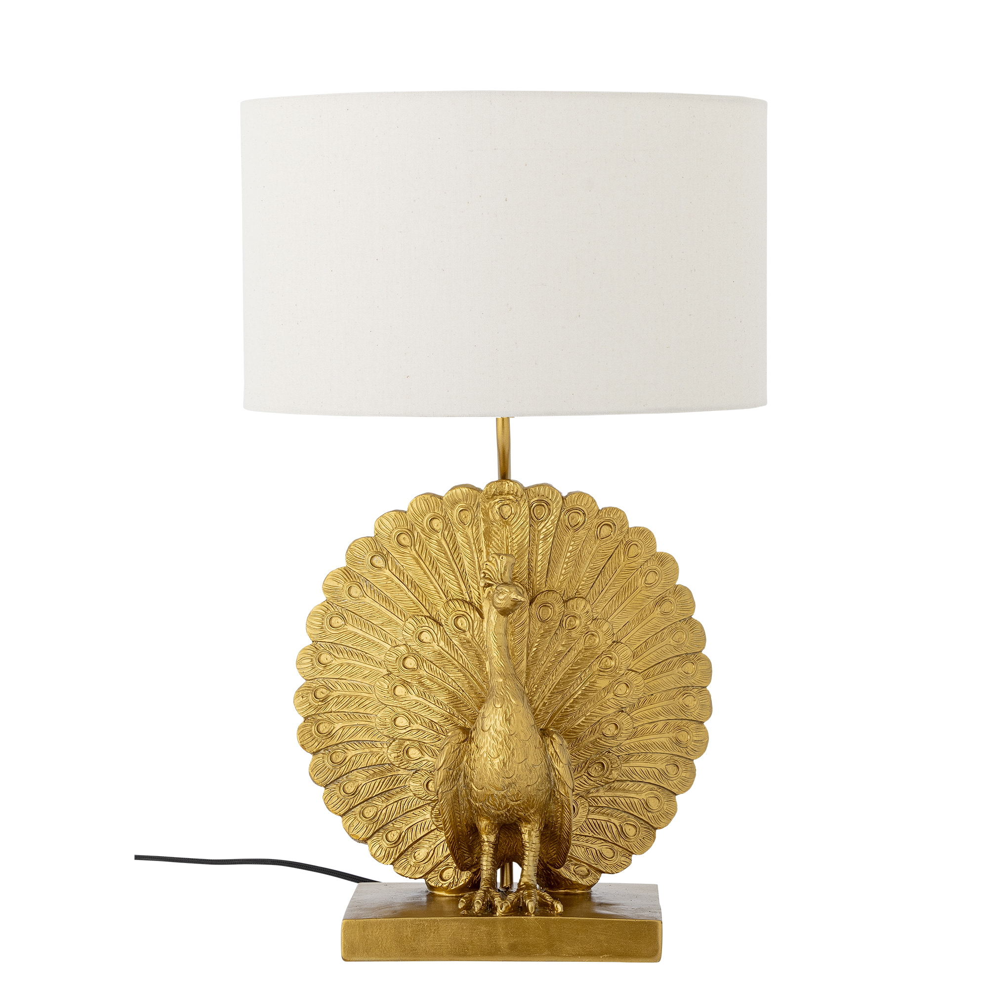 Bloomingville Tafellamp Peacock 59cm hoog - Goud