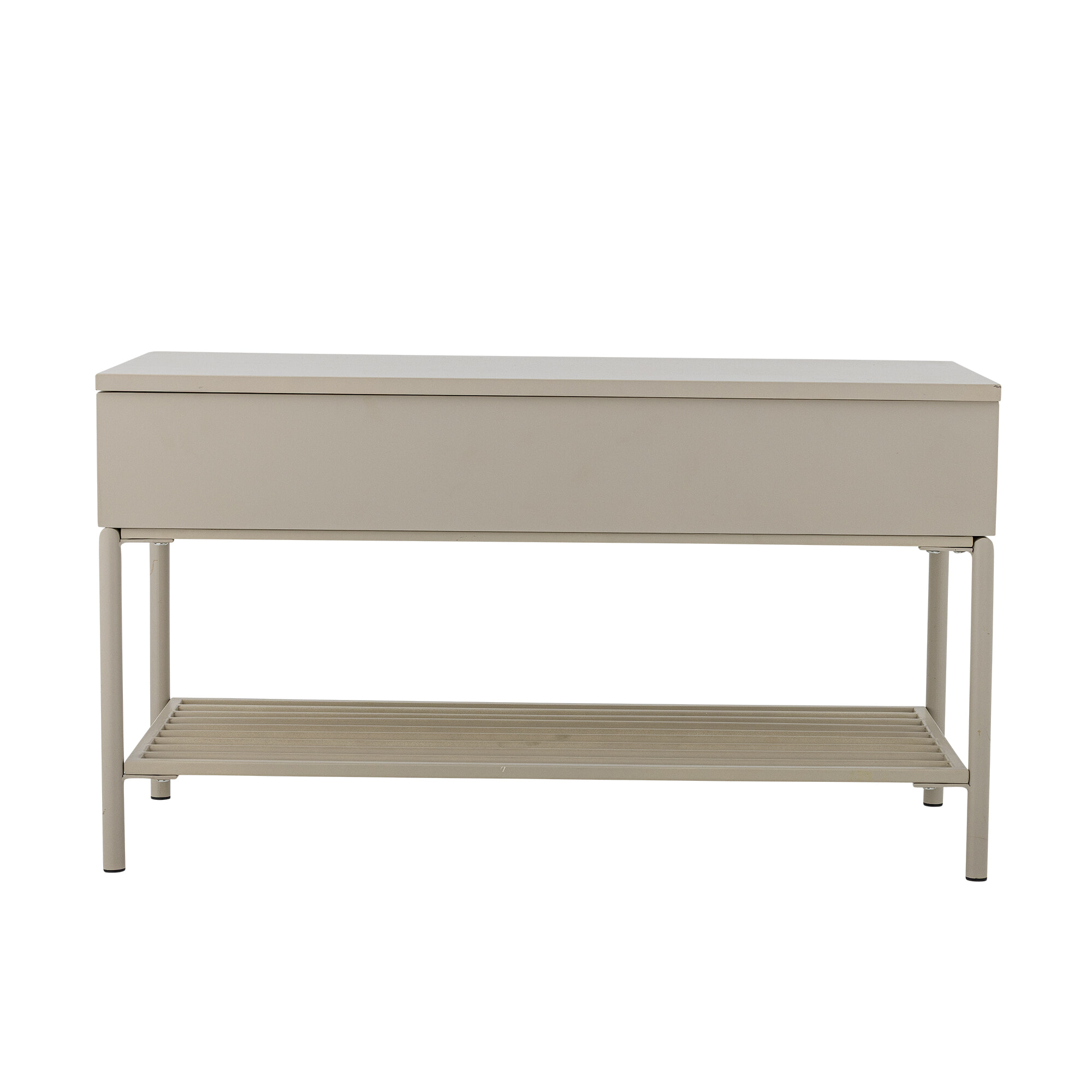 Bloomingville Bankje Aveline Met opbergvak, 80cm - Naturel