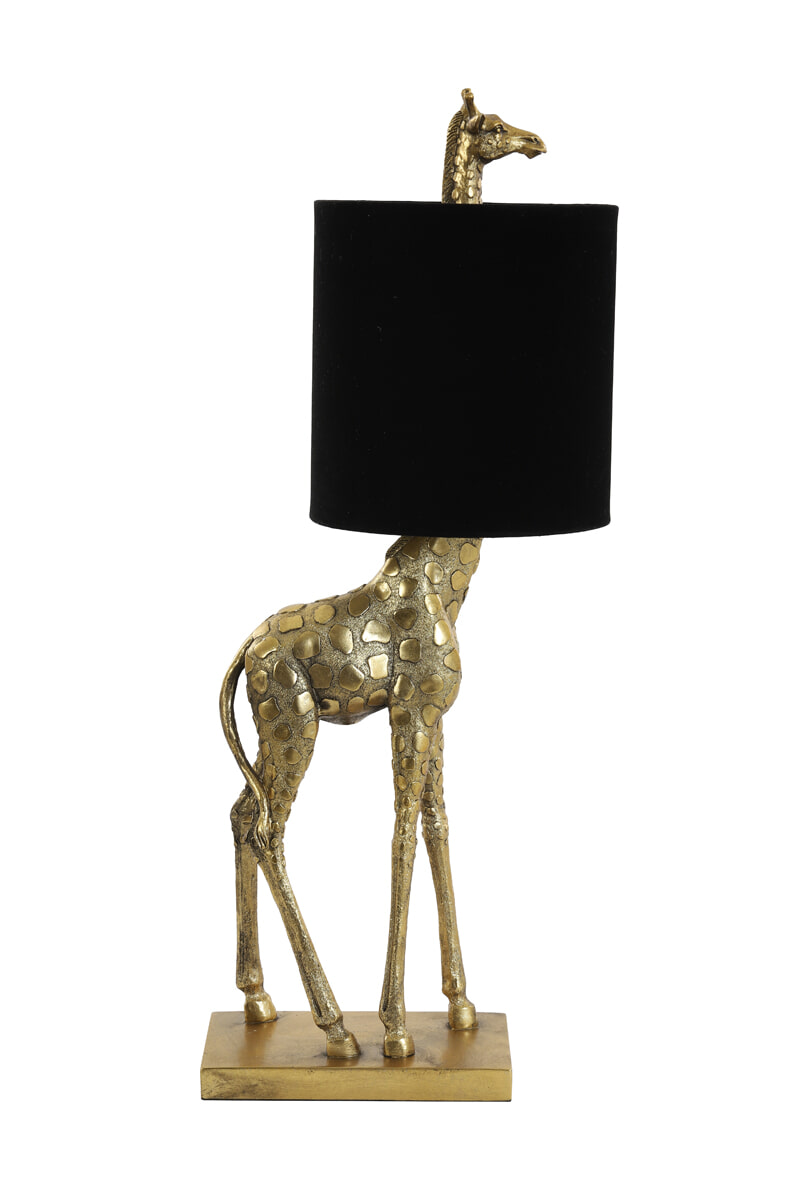 Light & Living Tafellamp 'Giraffe' 68cm, kleur Zwart