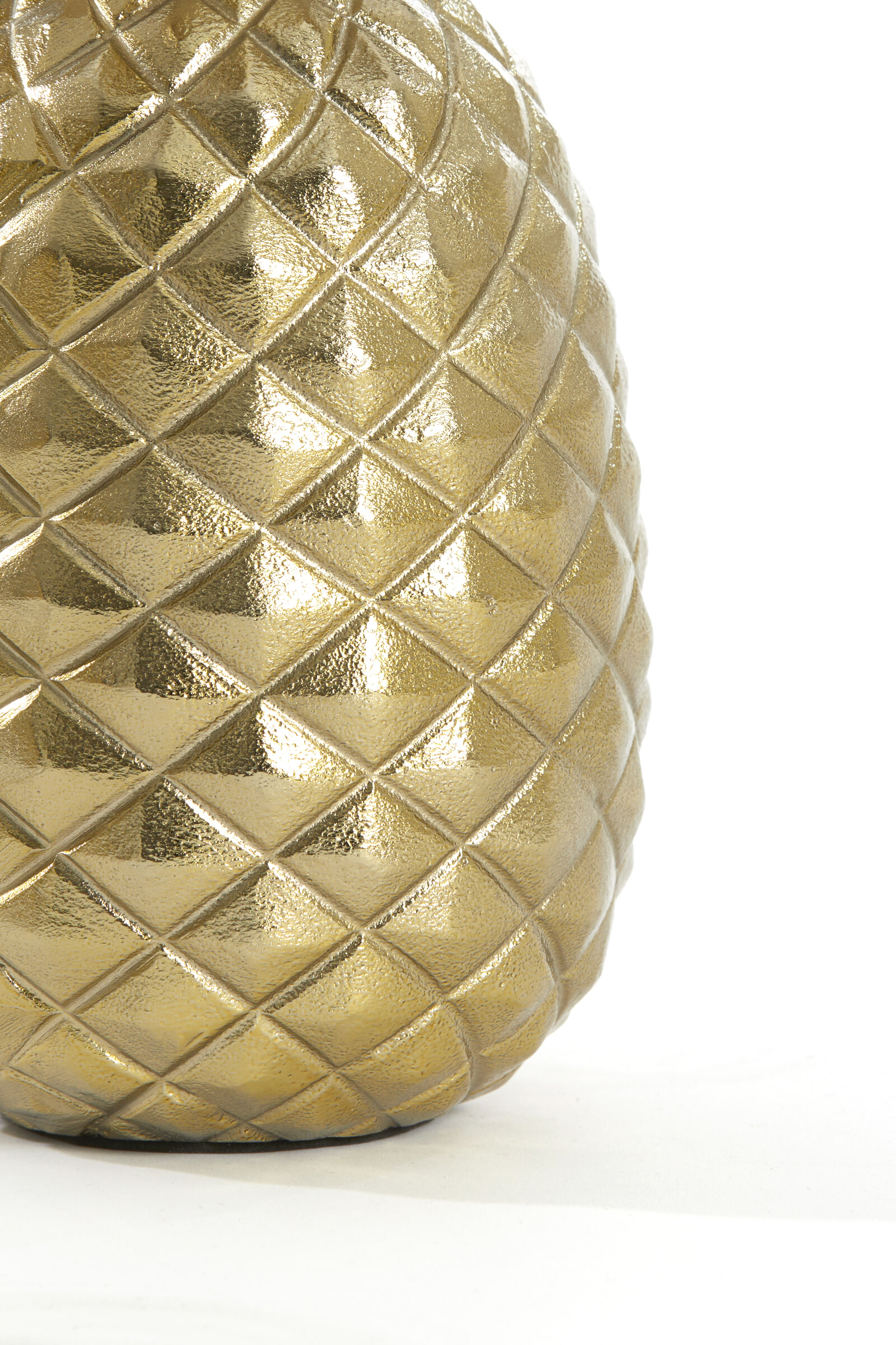 Light & Living Tafellamp 'Pineapple' 37cm, kleur Goud (excl. kap)
