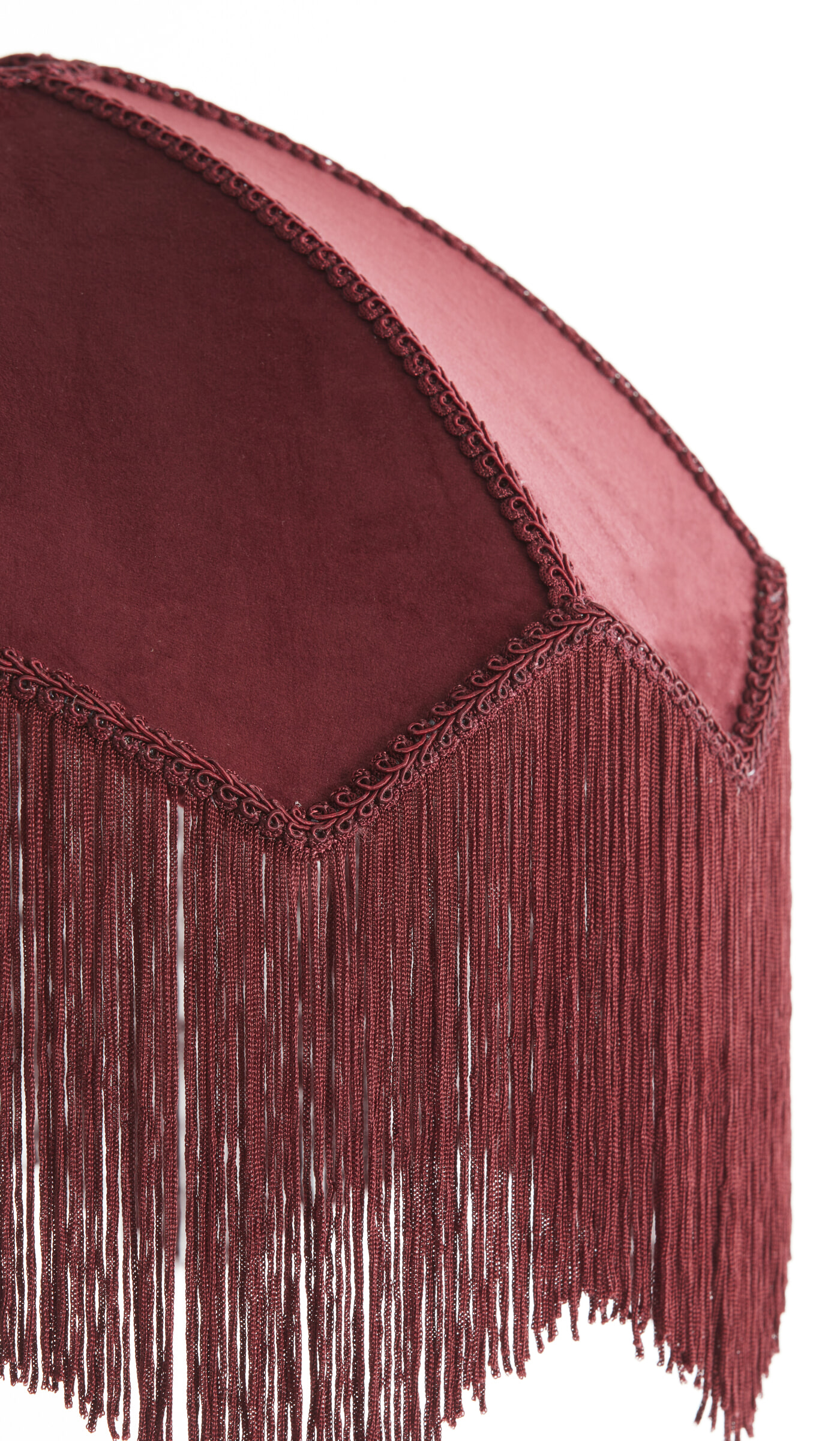 Light & Living Hanglamp 'Malacia' Velvet, 40cm, kleur Bordeaux