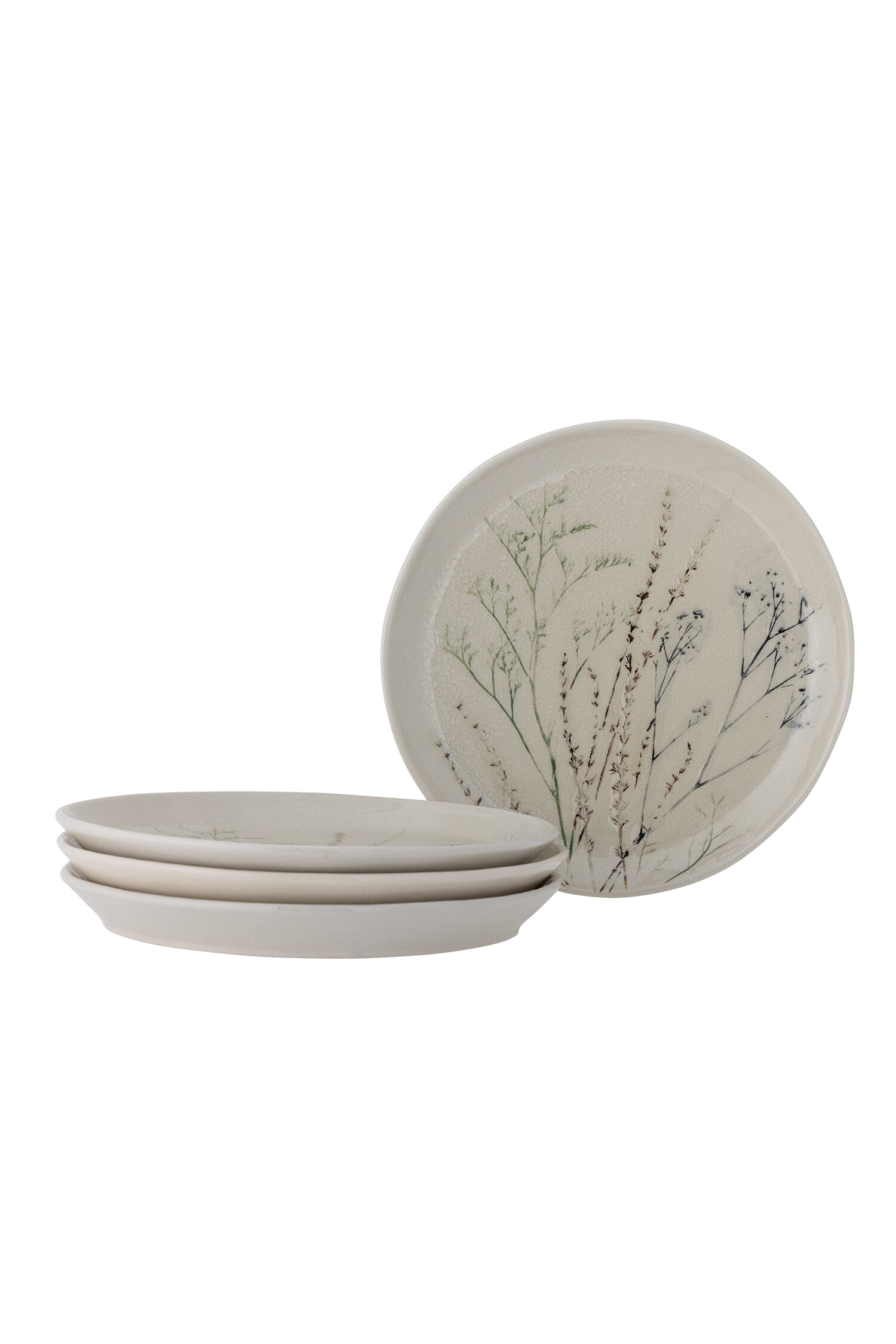 Bloomingville Bord Bea 28cm, Set van 4 stuks - Naturel