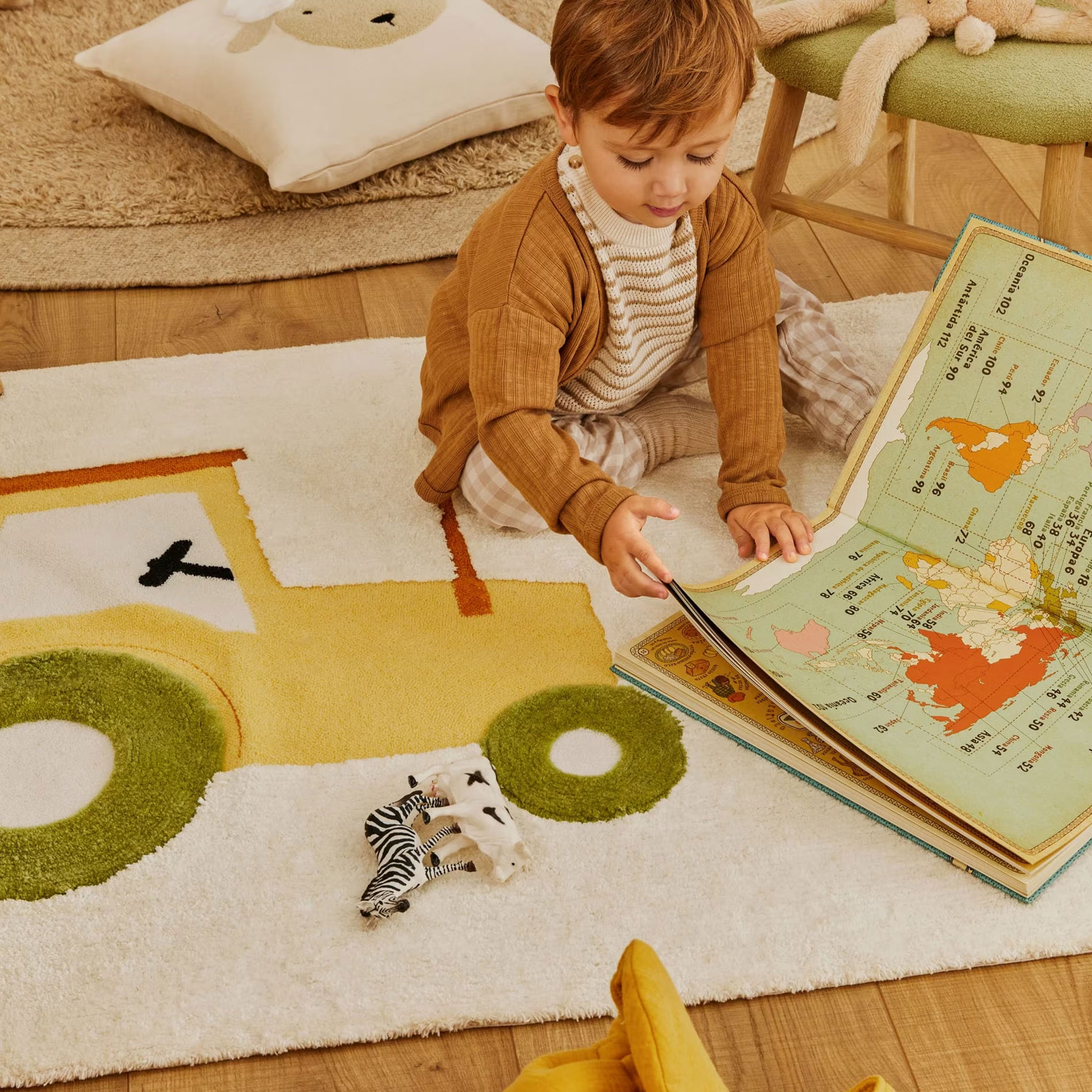 Kave Home Vloerkleed Pecky 90 x 150cm - Wit