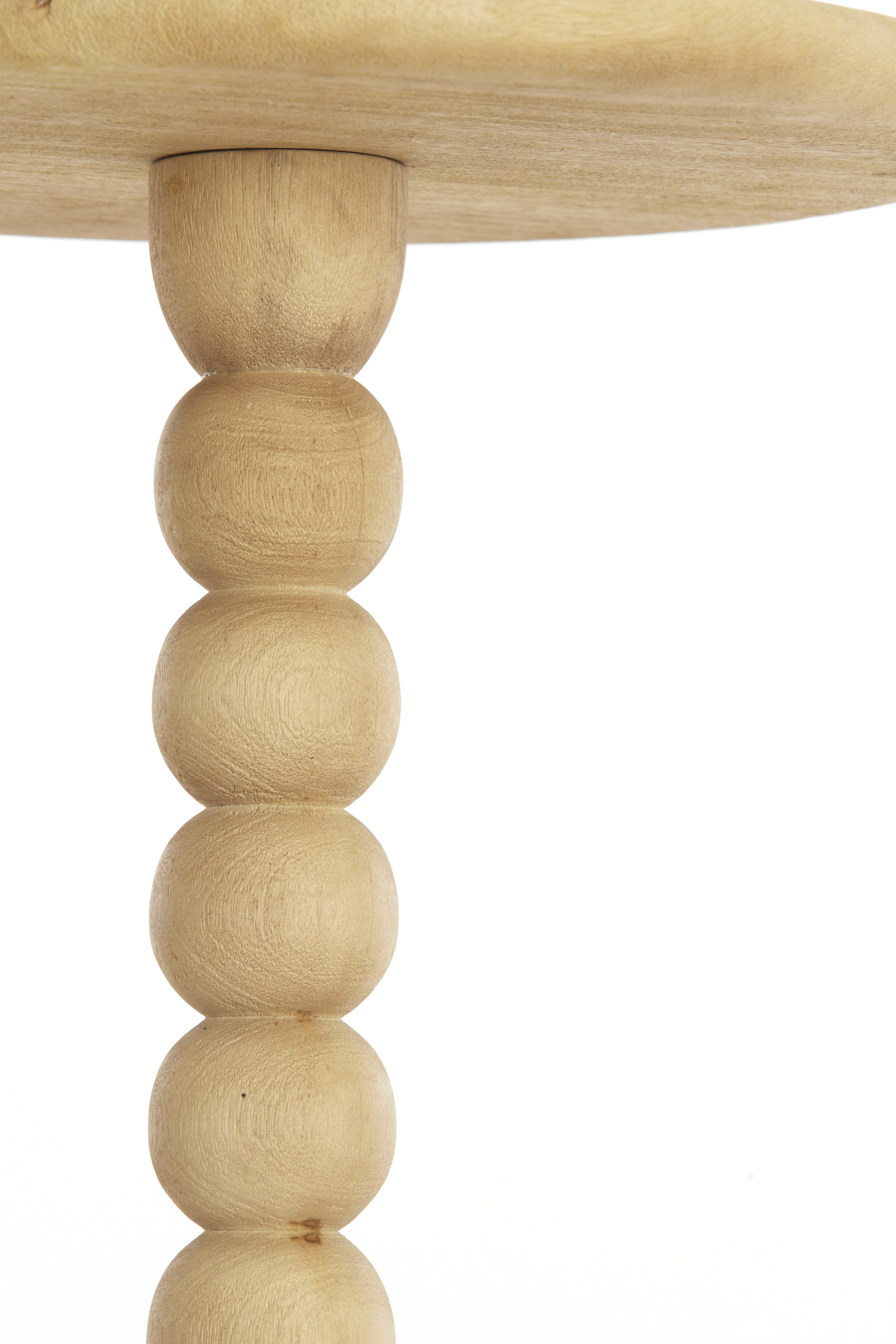Light & Living Ronde Bijzettafel 'Veglio' Mangohout, kleur Naturel