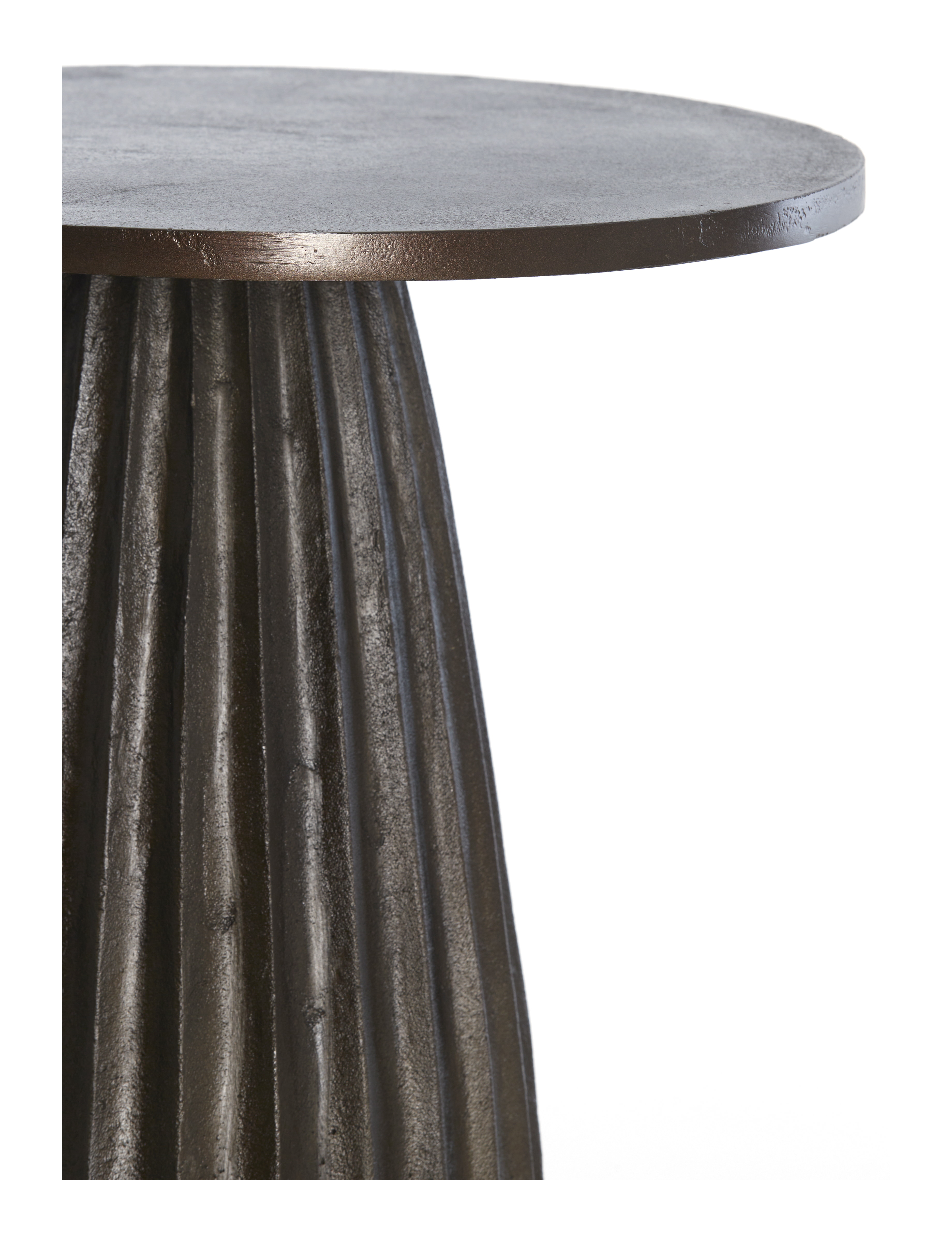 Light & Living Ronde Bijzettafel 'Veglia' 45cm, kleur Donkerbruin