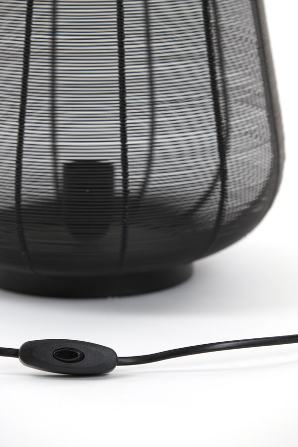 Light & Living Tafellamp 'Adeta' 29cm, mat zwart