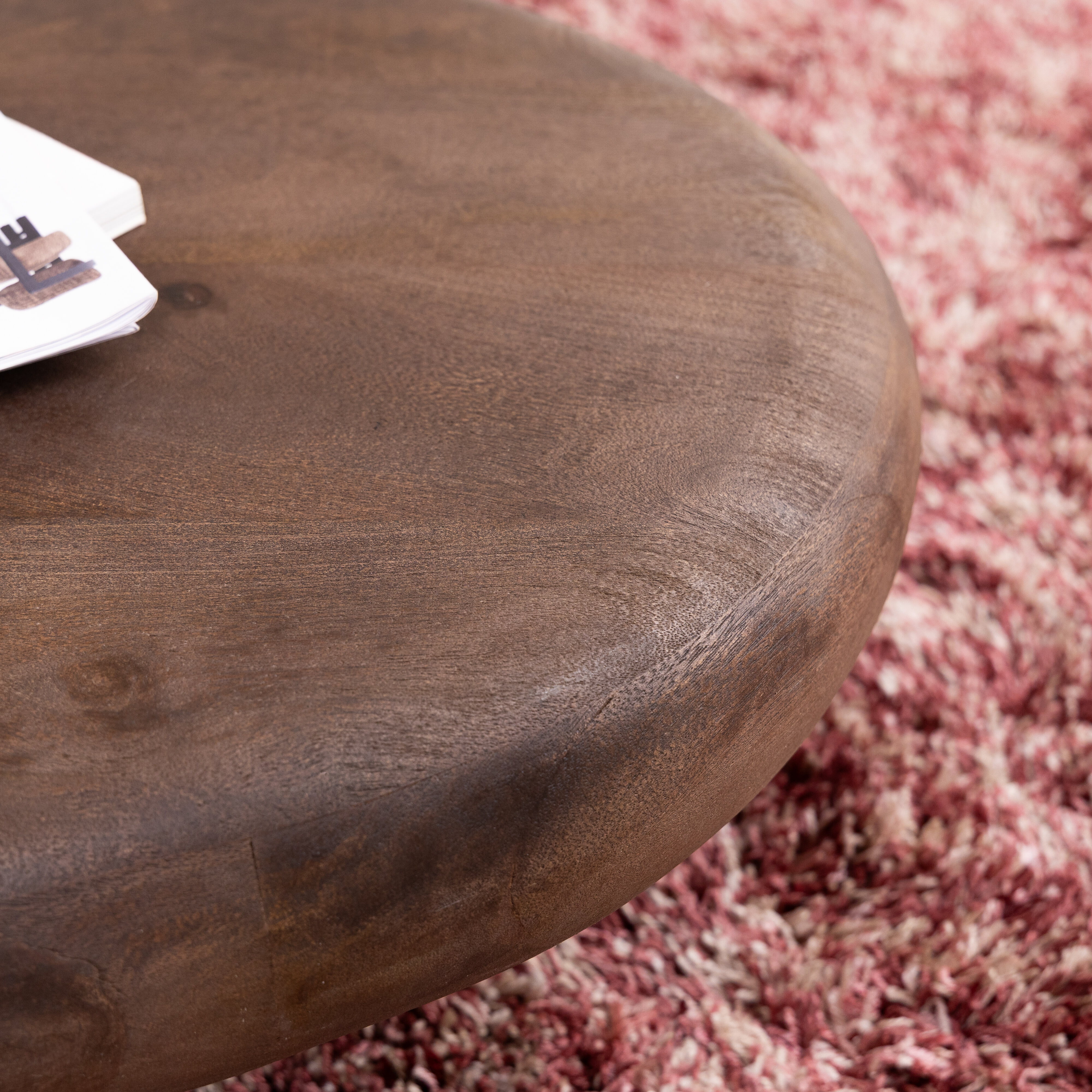 By-Boo Organische Salontafel 'Kabo' Mangohout, kleur Bruin