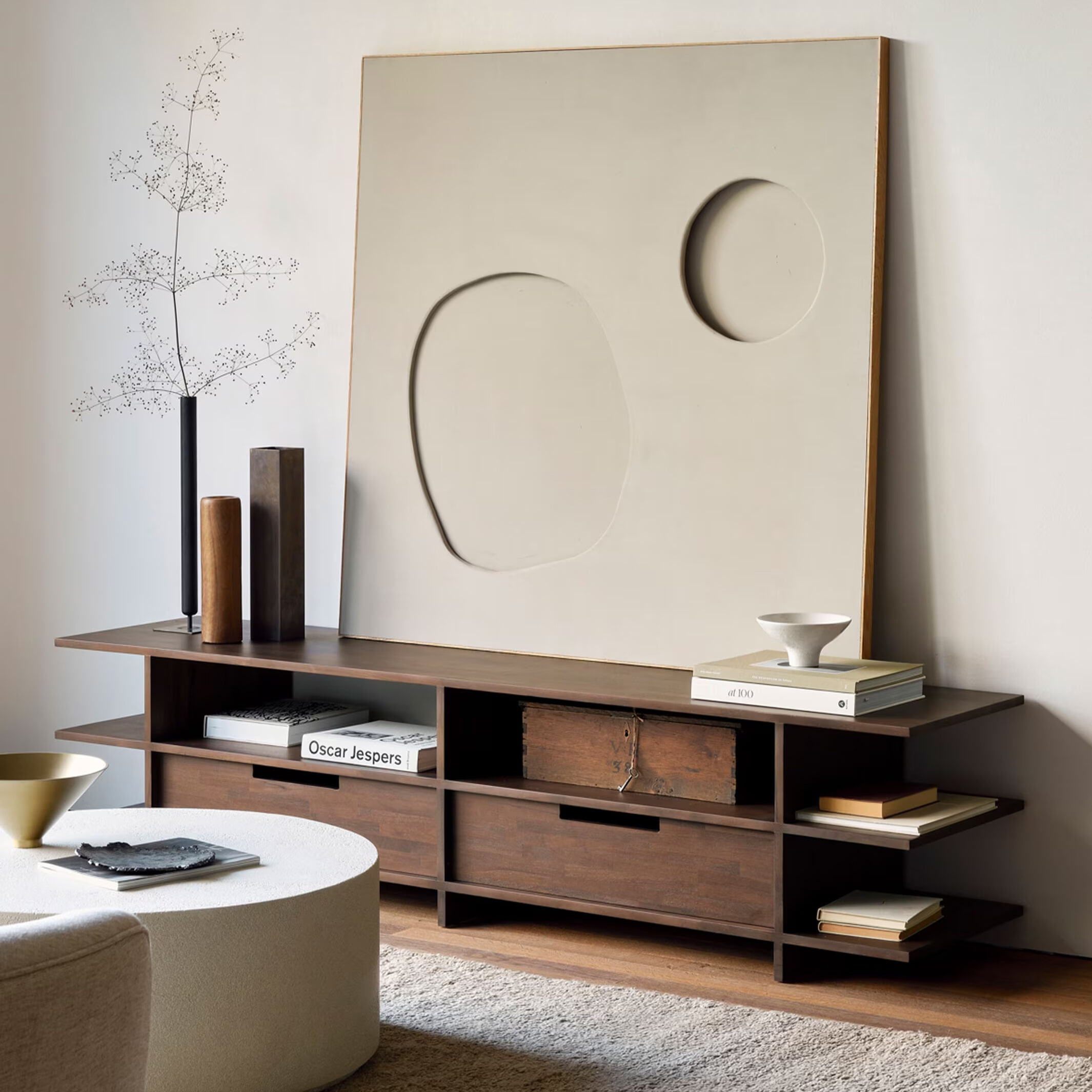 Ethnicraft TV-meubel 'Kabuki' Gevernist Teakhout, 200cm