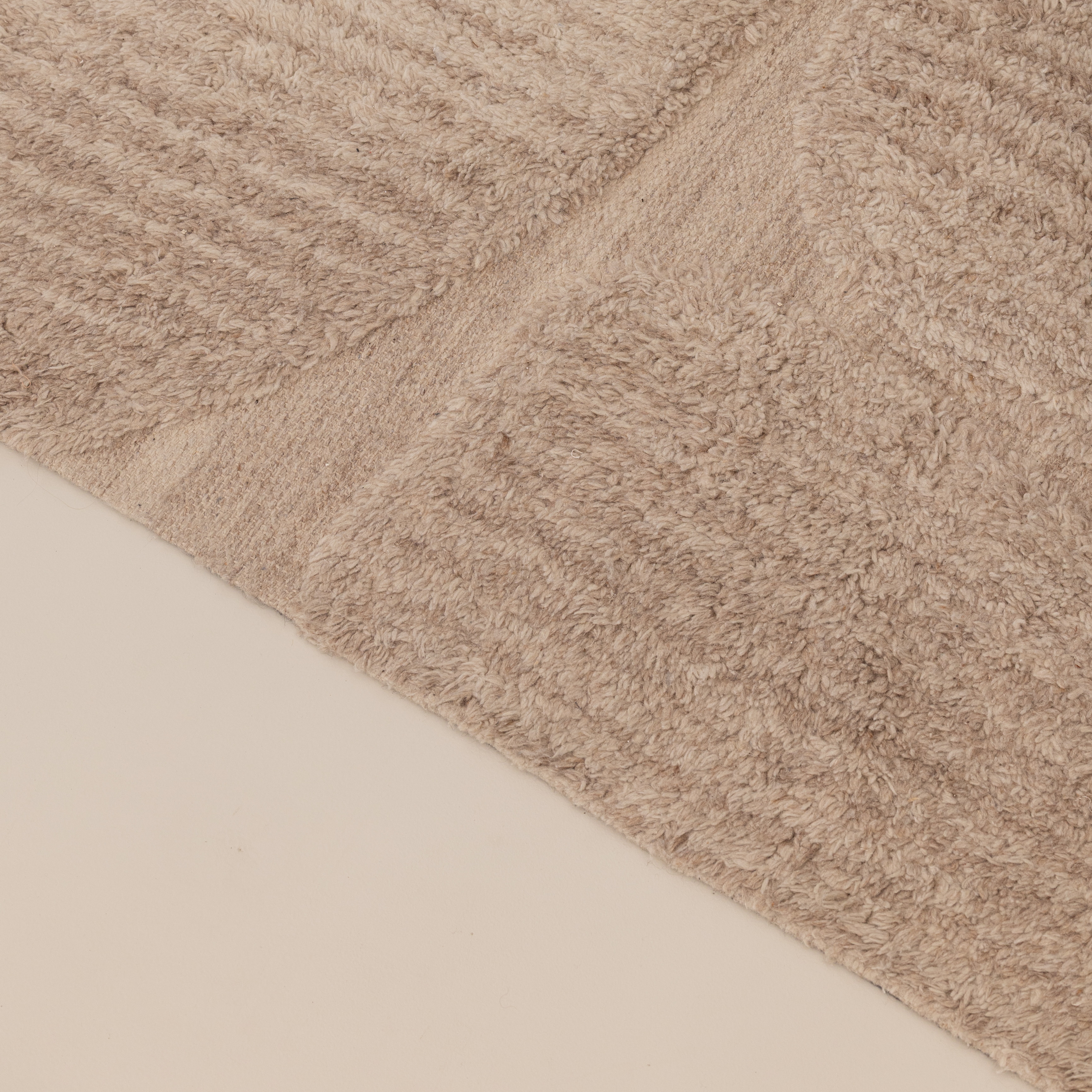 By-Boo Vloerkleed 'Kala' Wol, 160 x 230cm, kleur Taupe
