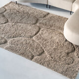 By-Boo Vloerkleed 'Kala' Wol, 200 x 300cm, kleur Taupe