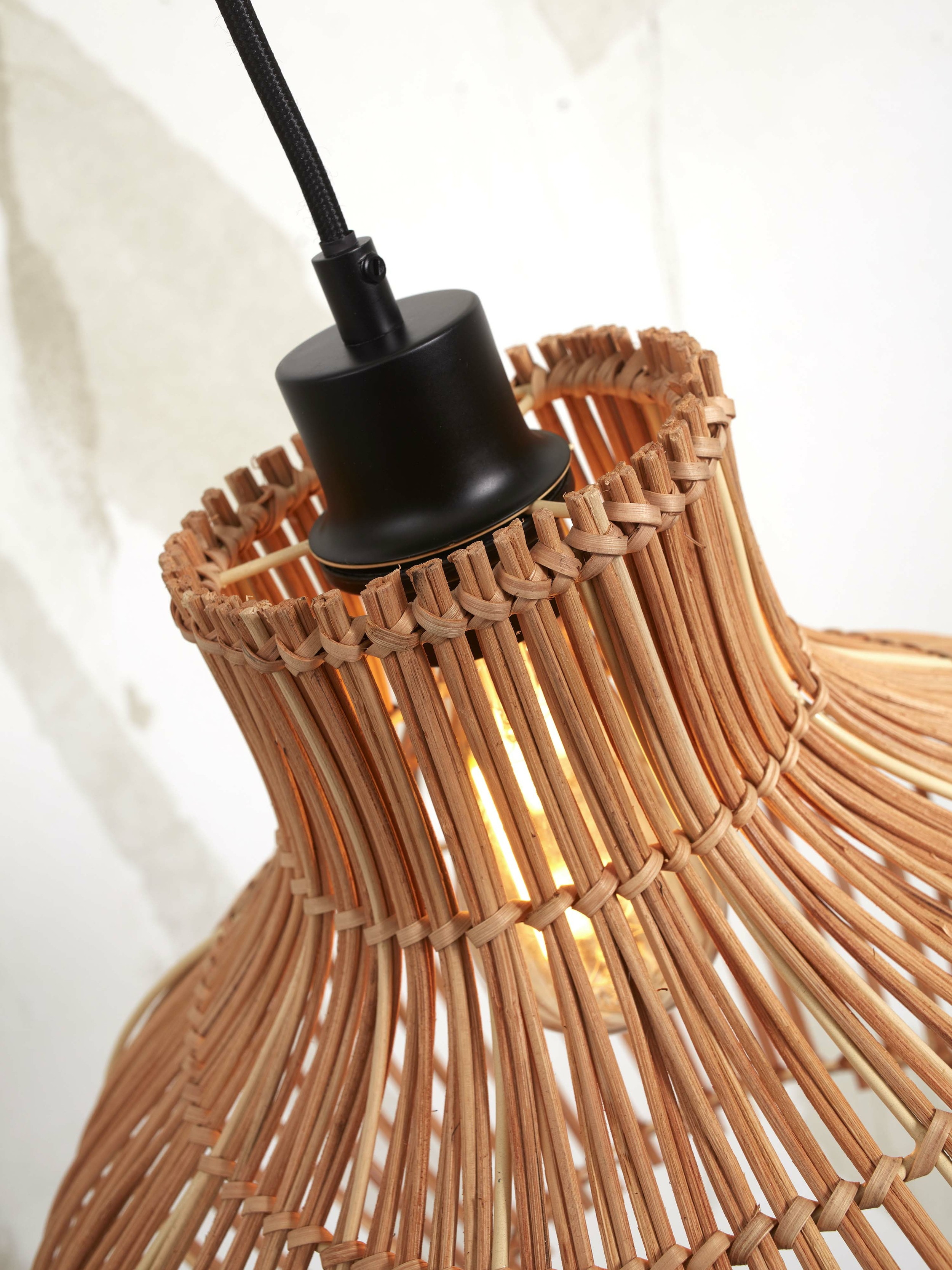 GOOD&MOJO Hanglamp 'Kalahari' Rotan, 32cm, kleur Naturel