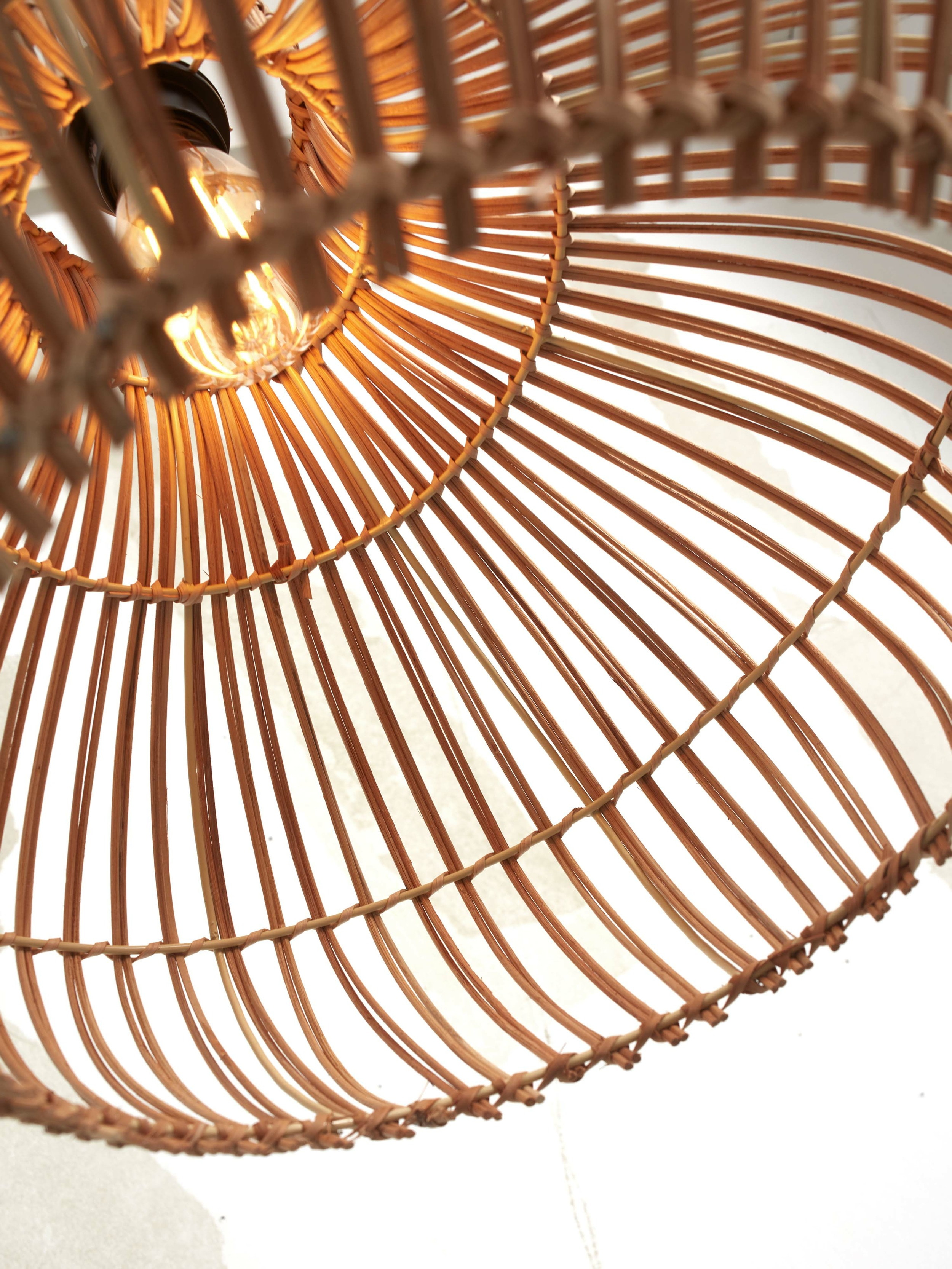 GOOD&MOJO Hanglamp 'Kalahari' Rotan, 42cm, kleur Naturel