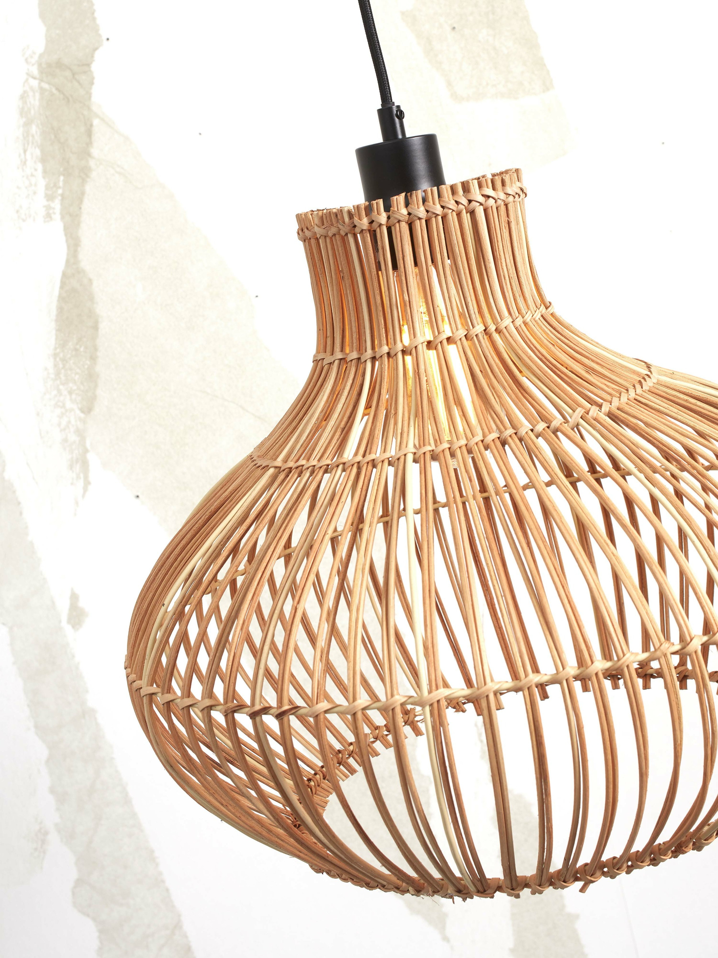 GOOD&MOJO Hanglamp 'Kalahari' Rotan, 42cm, kleur Naturel