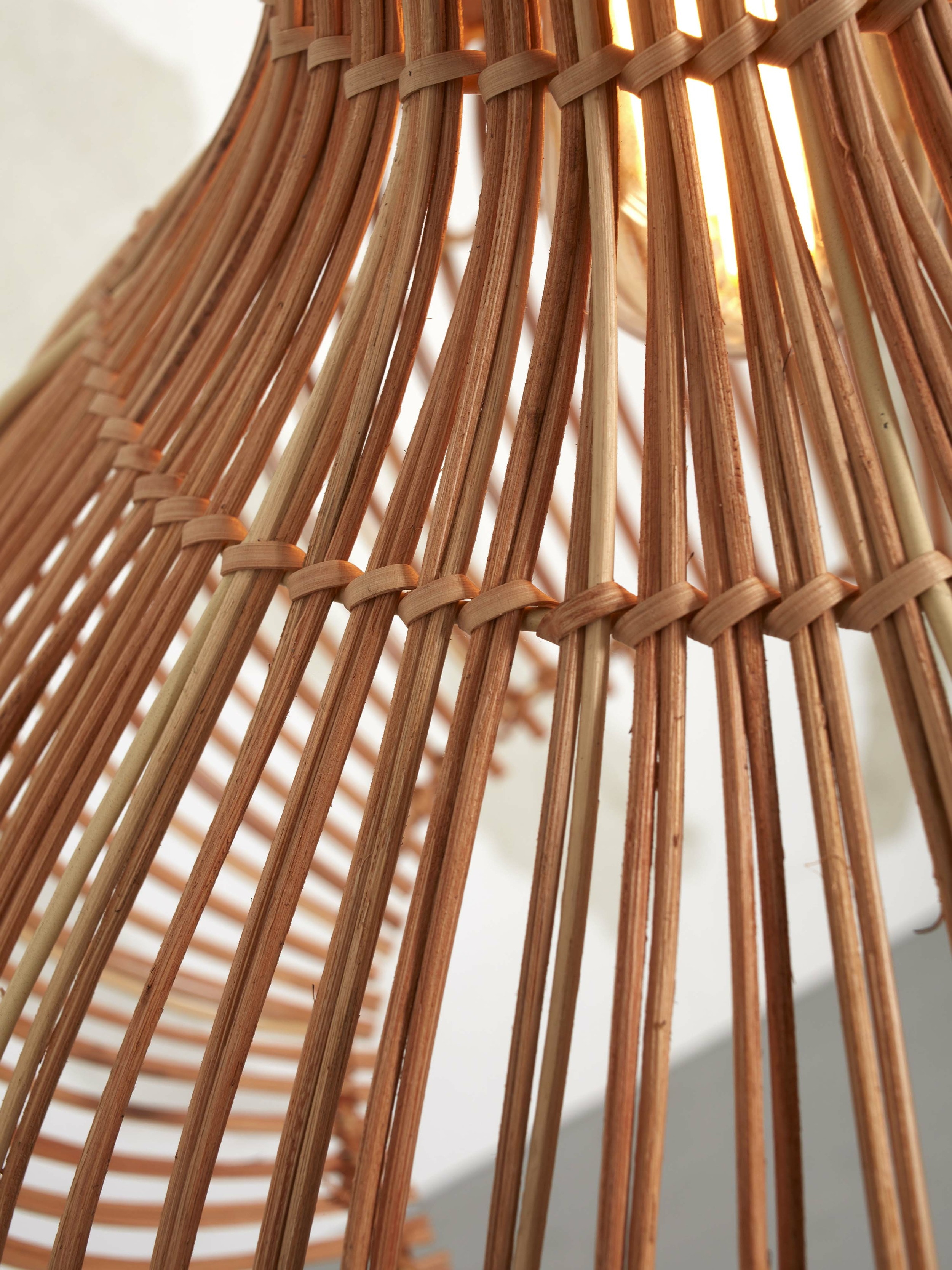 GOOD&MOJO Hanglamp 'Kalahari' Rotan, 42cm, kleur Naturel