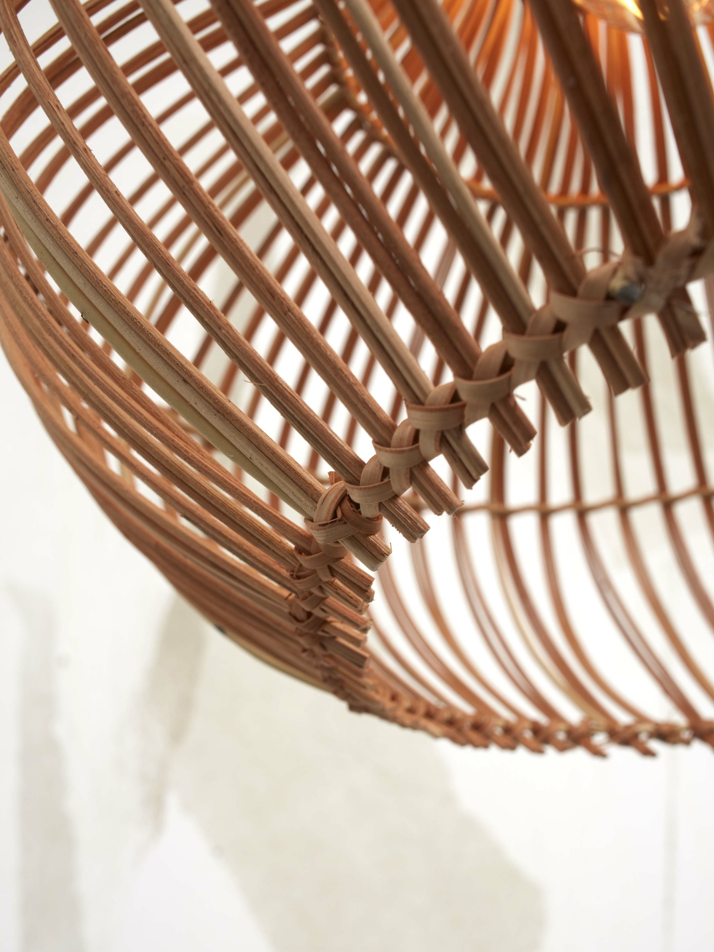 GOOD&MOJO Hanglamp 'Kalahari' Rotan, 42cm, kleur Naturel