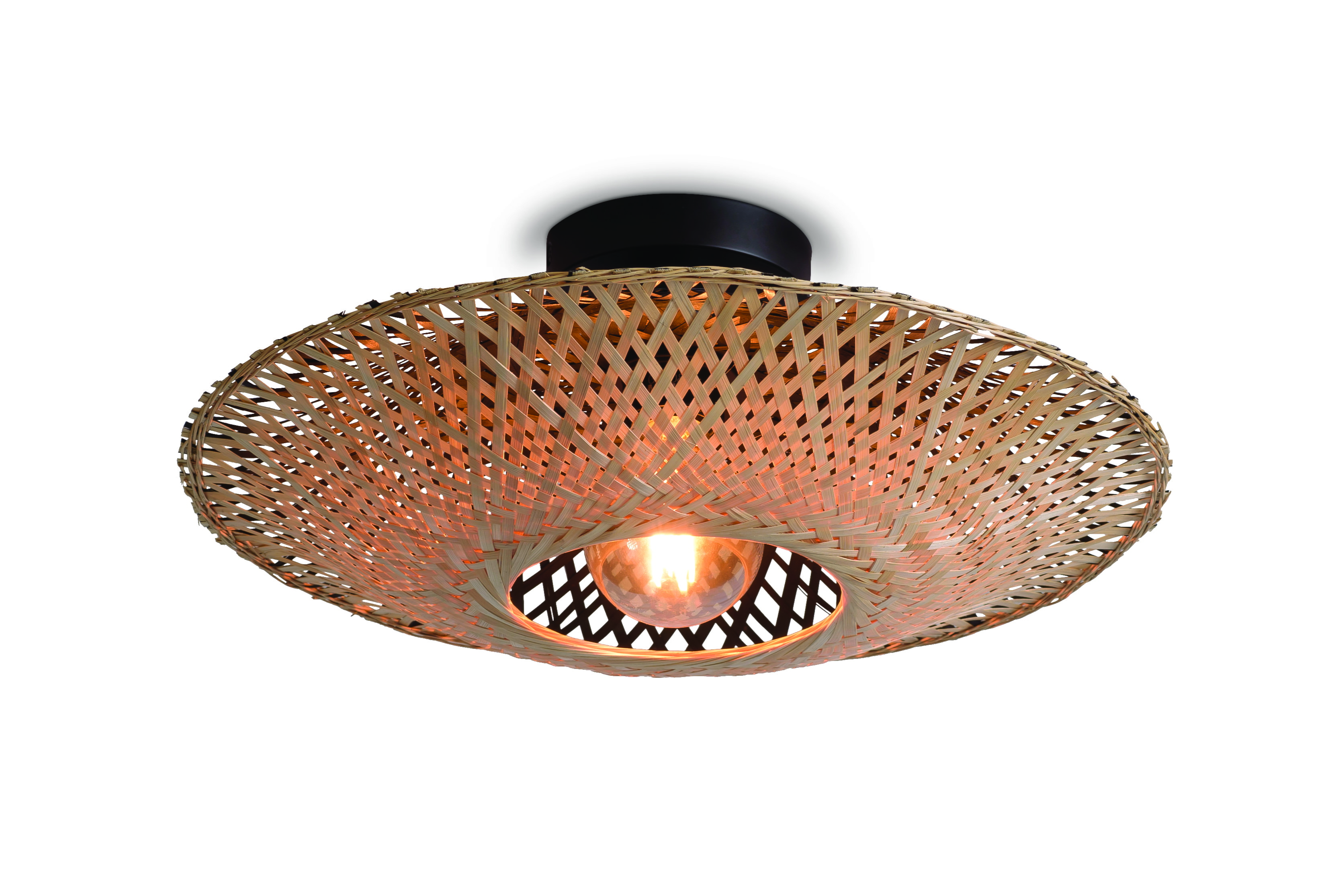 GOOD&MOJO Plafondlamp 'Kalimantan' Medium, Bamboe, kleur Naturel