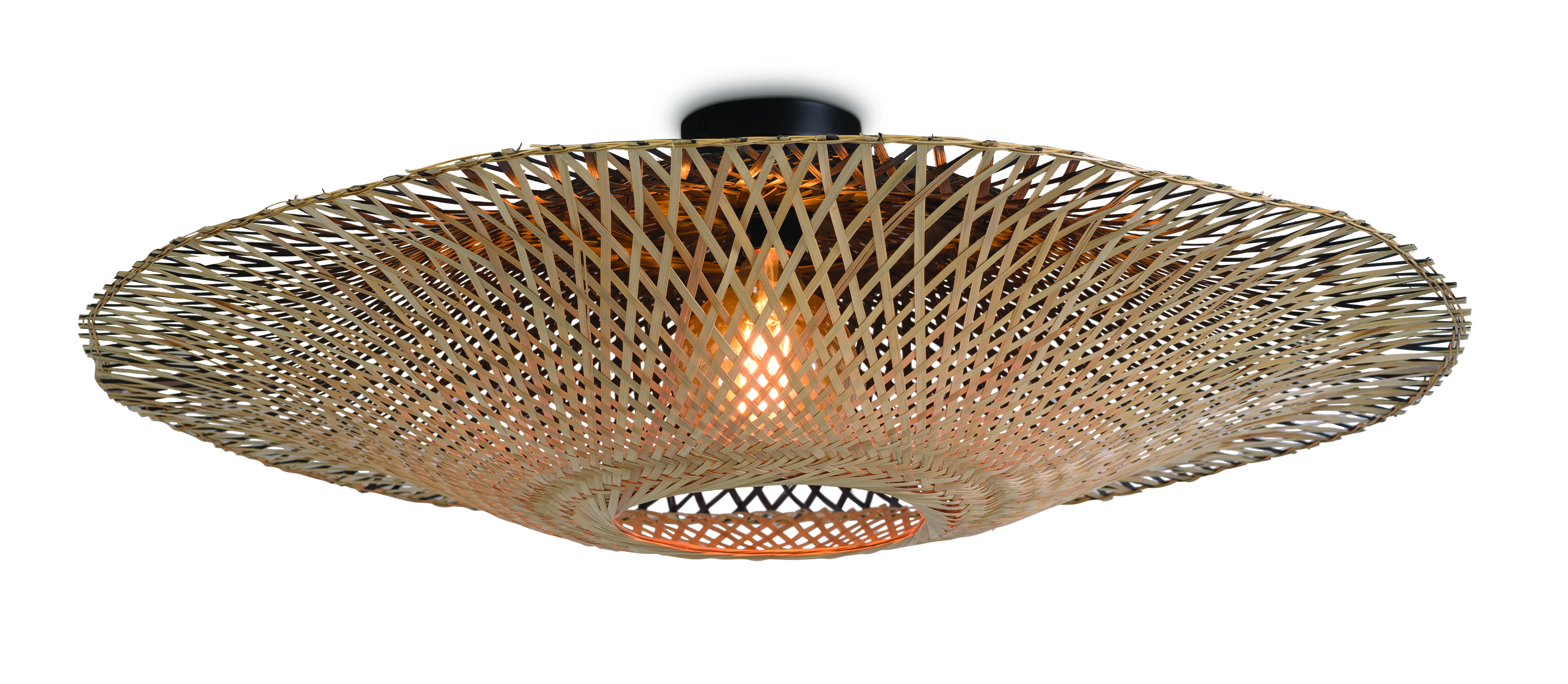 GOOD&MOJO Plafondlamp 'Kalimantan' Large, Bamboe, kleur Naturel
