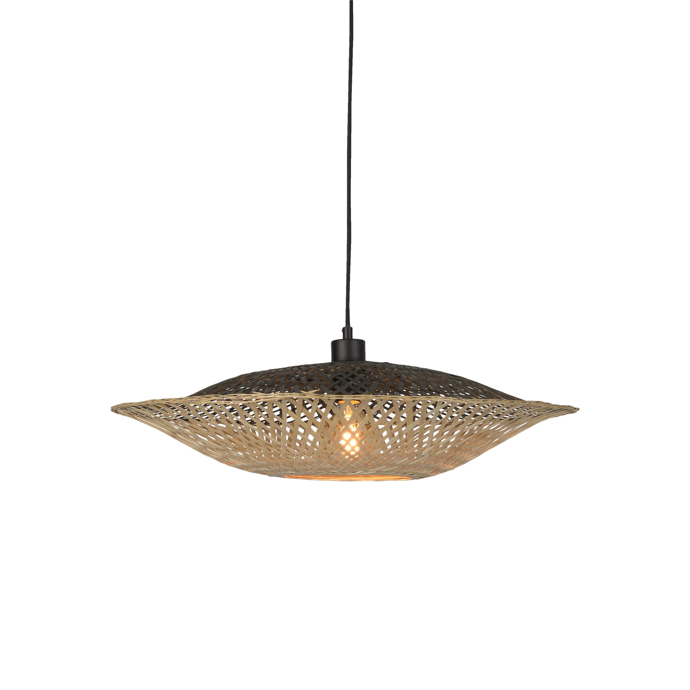 GOOD&MOJO Hanglamp 'Kalimantan' 44cm, Bamboe, kleur Naturel