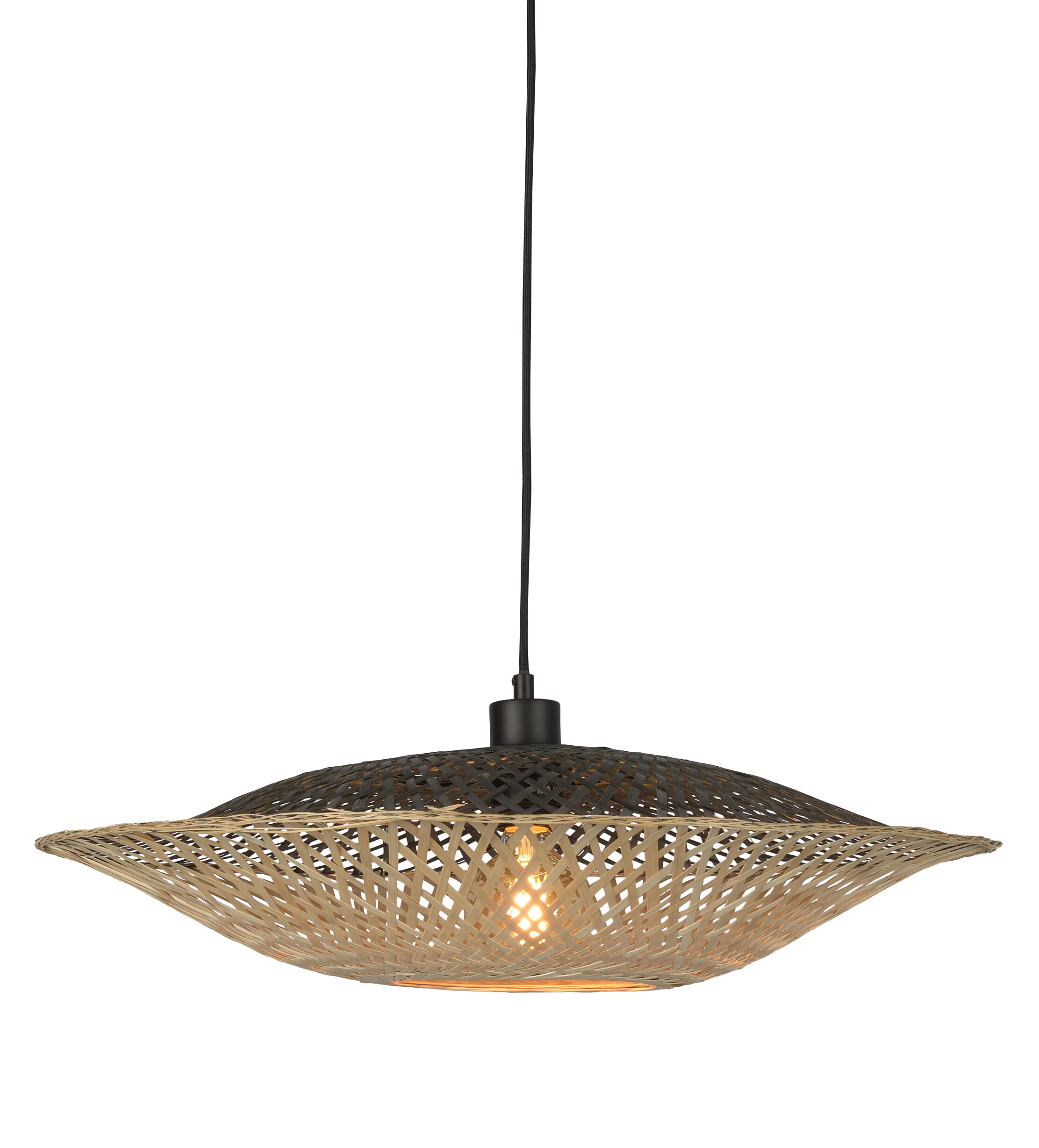 GOOD&MOJO Hanglamp 'Kalimantan' 60cm, Bamboe, kleur Naturel
