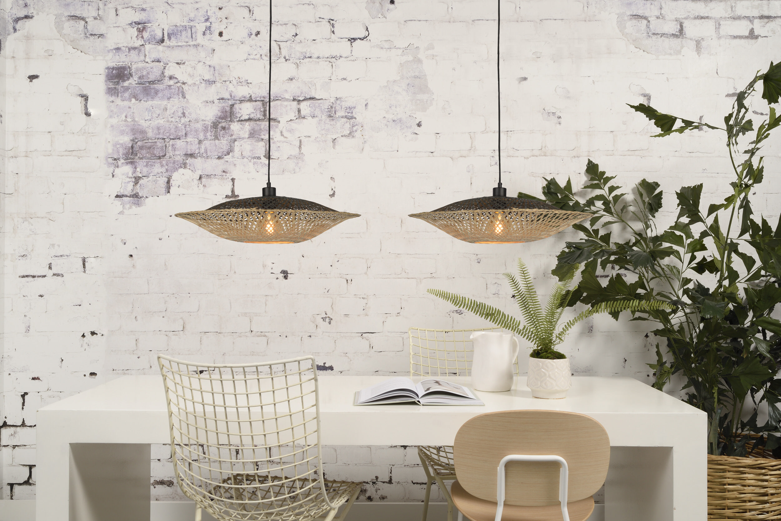 GOOD&MOJO Hanglamp 'Kalimantan' 60cm, Bamboe, kleur Naturel