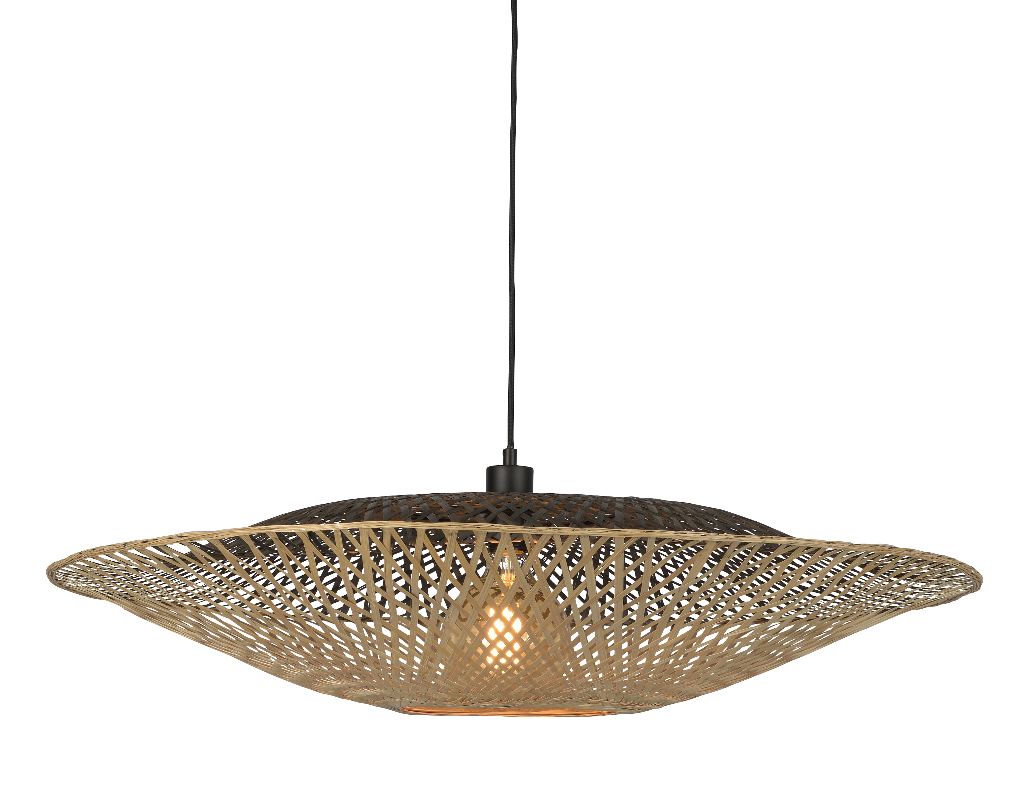 GOOD&MOJO Hanglamp 'Kalimantan' 87cm, Bamboe, kleur Naturel