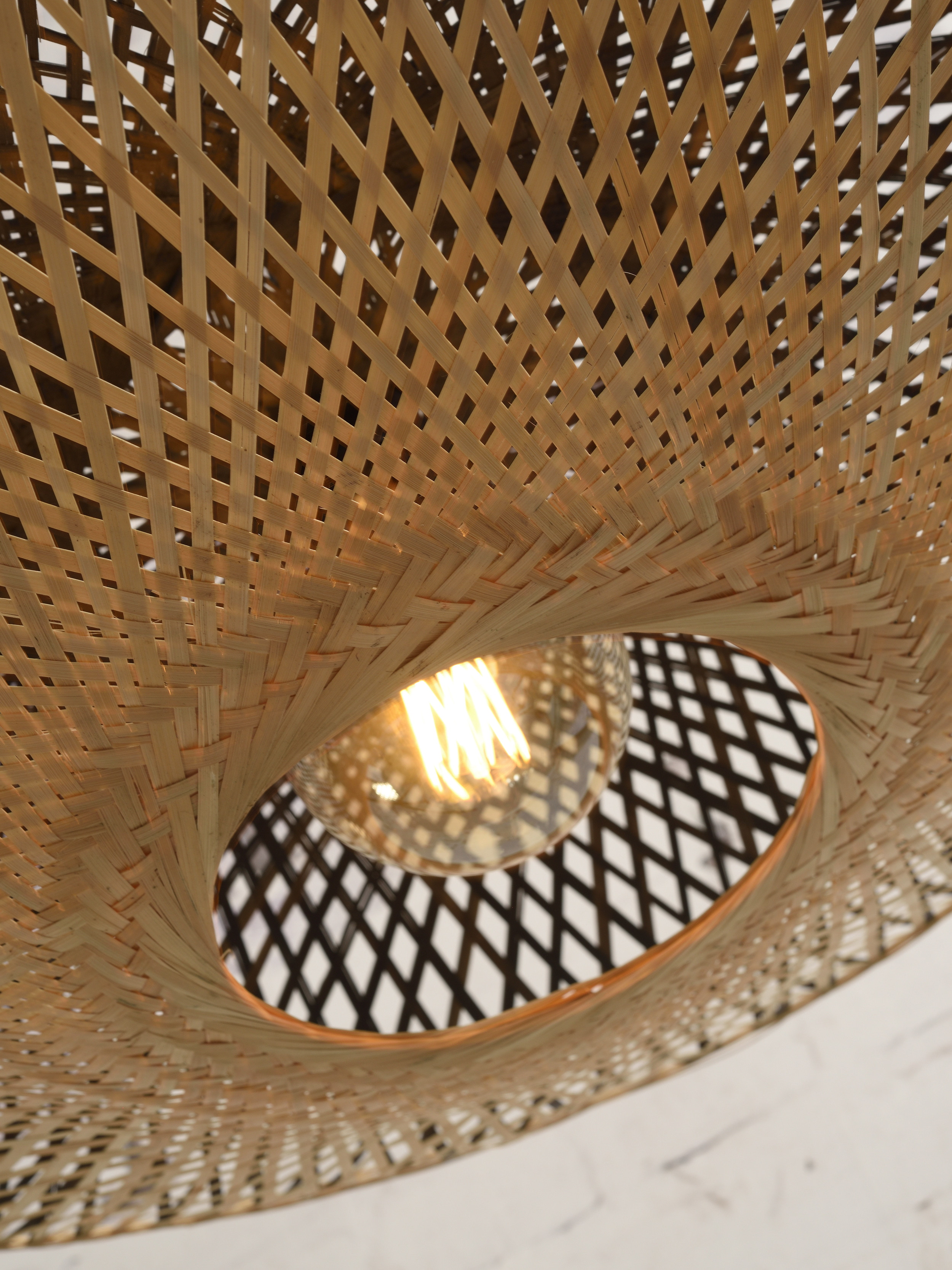 GOOD&MOJO Hanglamp 'Kalimantan' 87cm, Bamboe, kleur Naturel