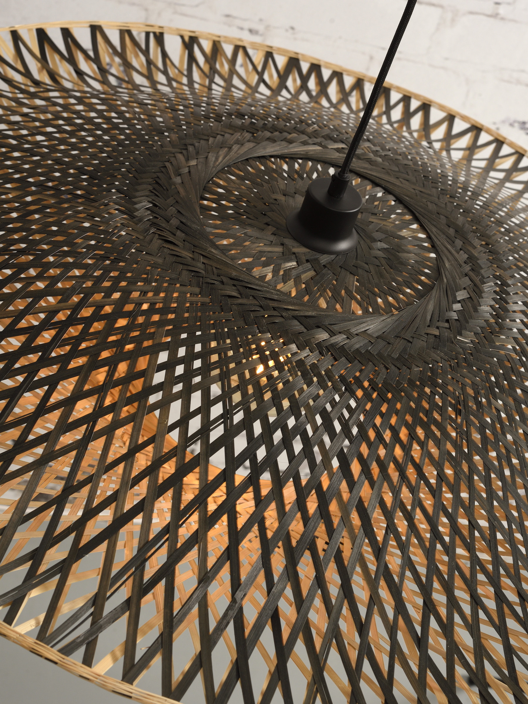GOOD&MOJO Hanglamp 'Kalimantan' 87cm, Bamboe, kleur Naturel